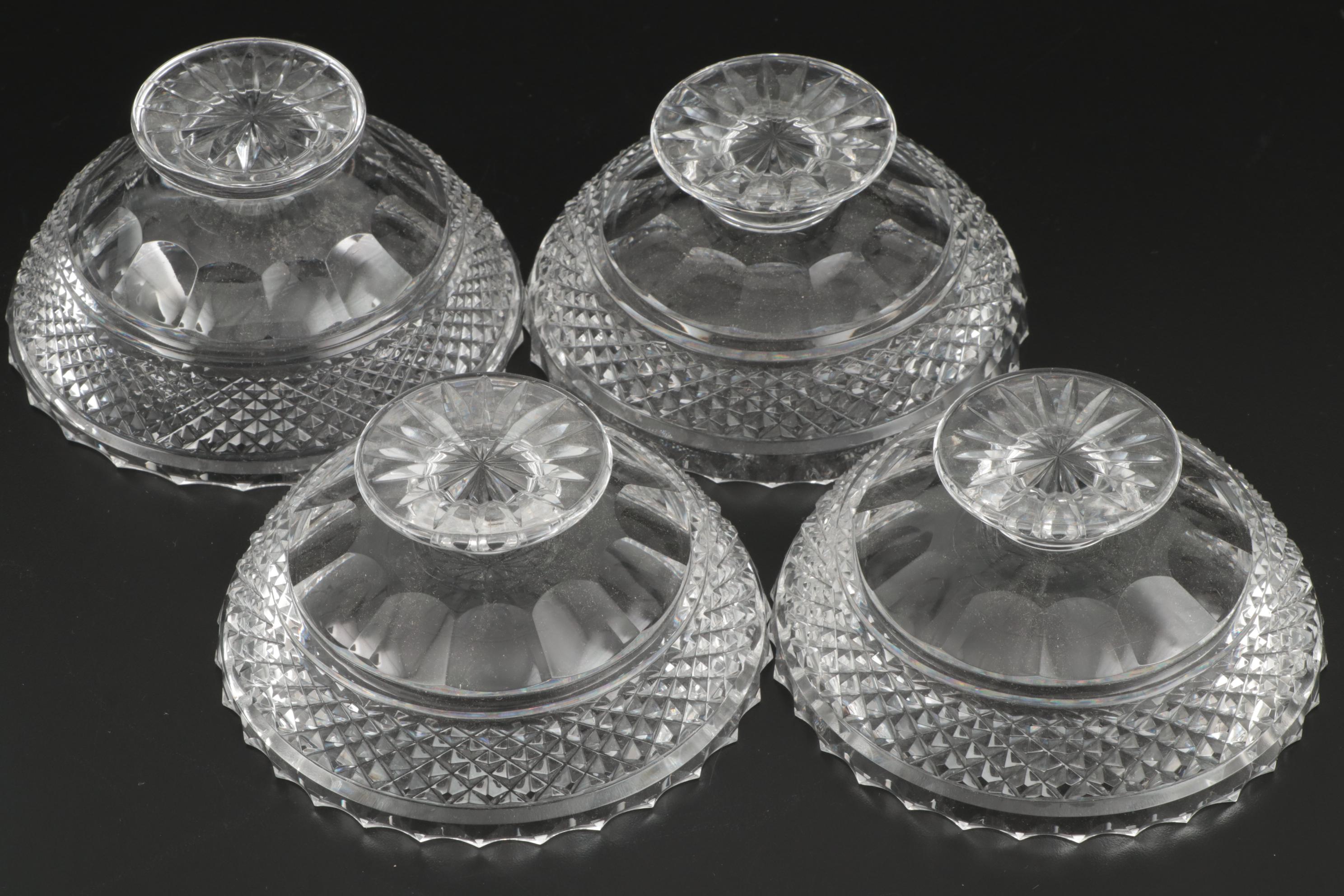 Victorian Silver Plate Epergne with Later Cut Glass Inserts, Late 19th Century