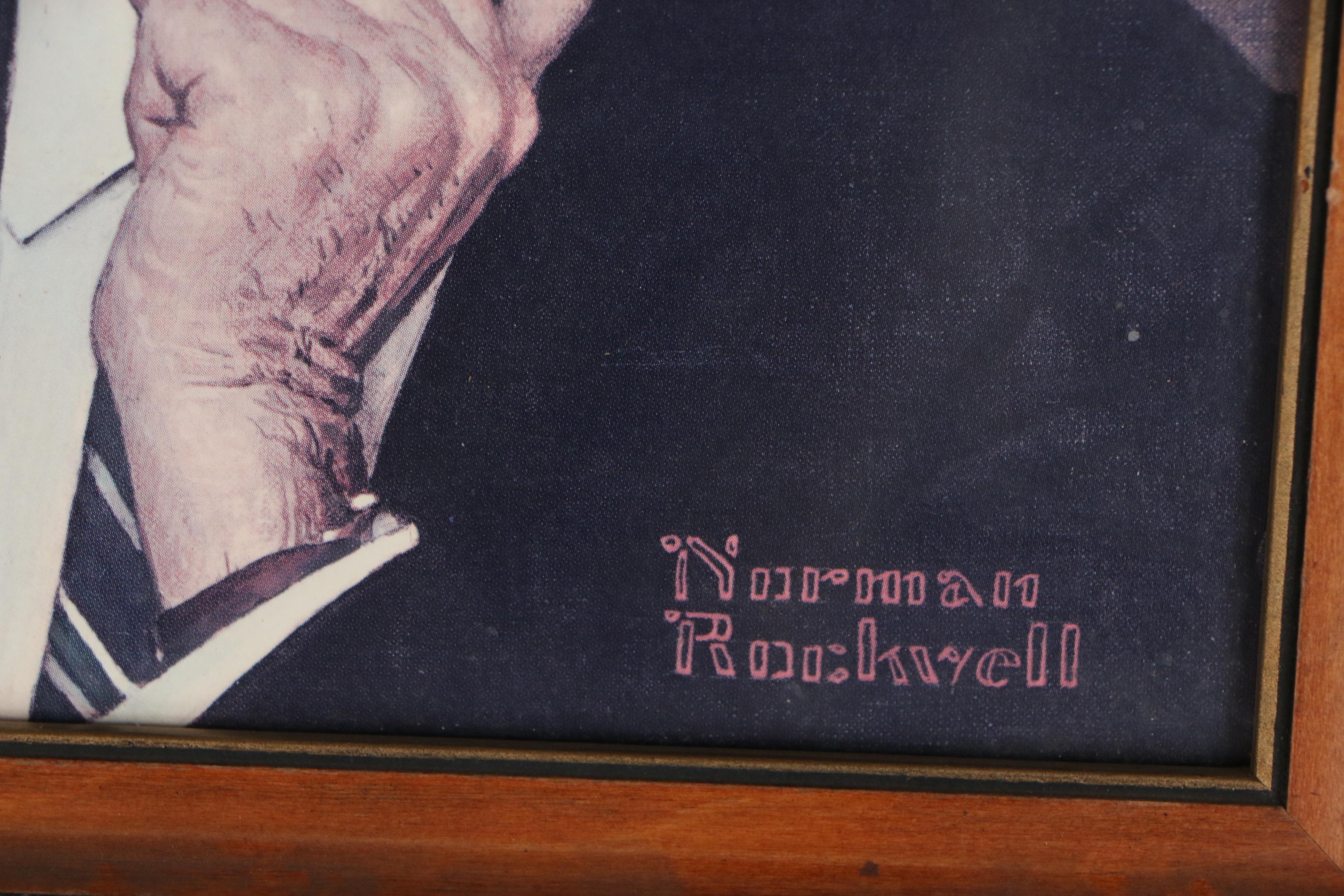 Offset Lithograph after Norman Rockwell "Richard Nixon", Late 20th Century