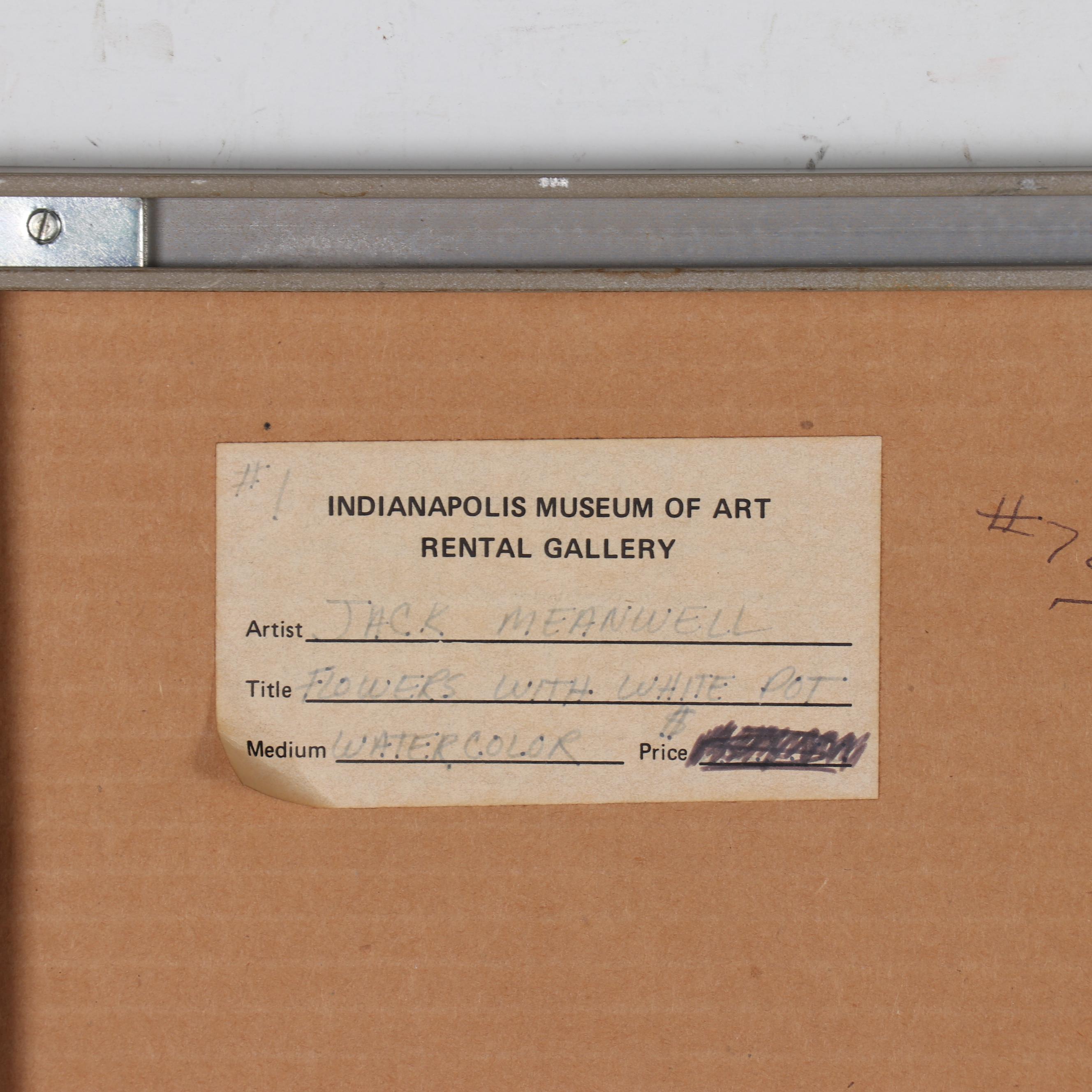 Jack Meanwell Abstract Watercolor Painting, 1978