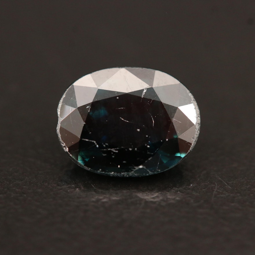 Loose 2.22 CT Oval Faceted Sapphire