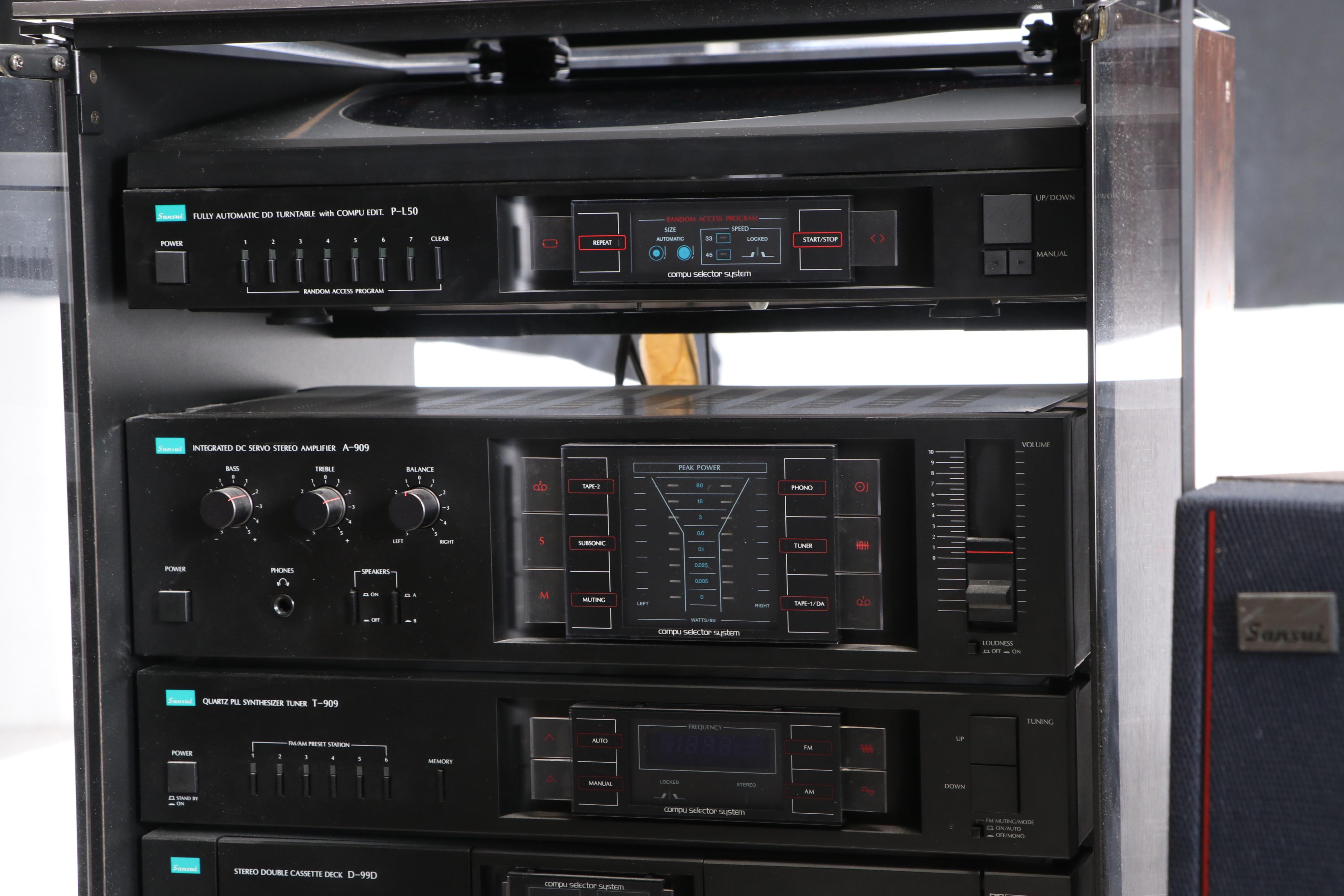 Sansui Stereo Stystem with Turntable and Speakers