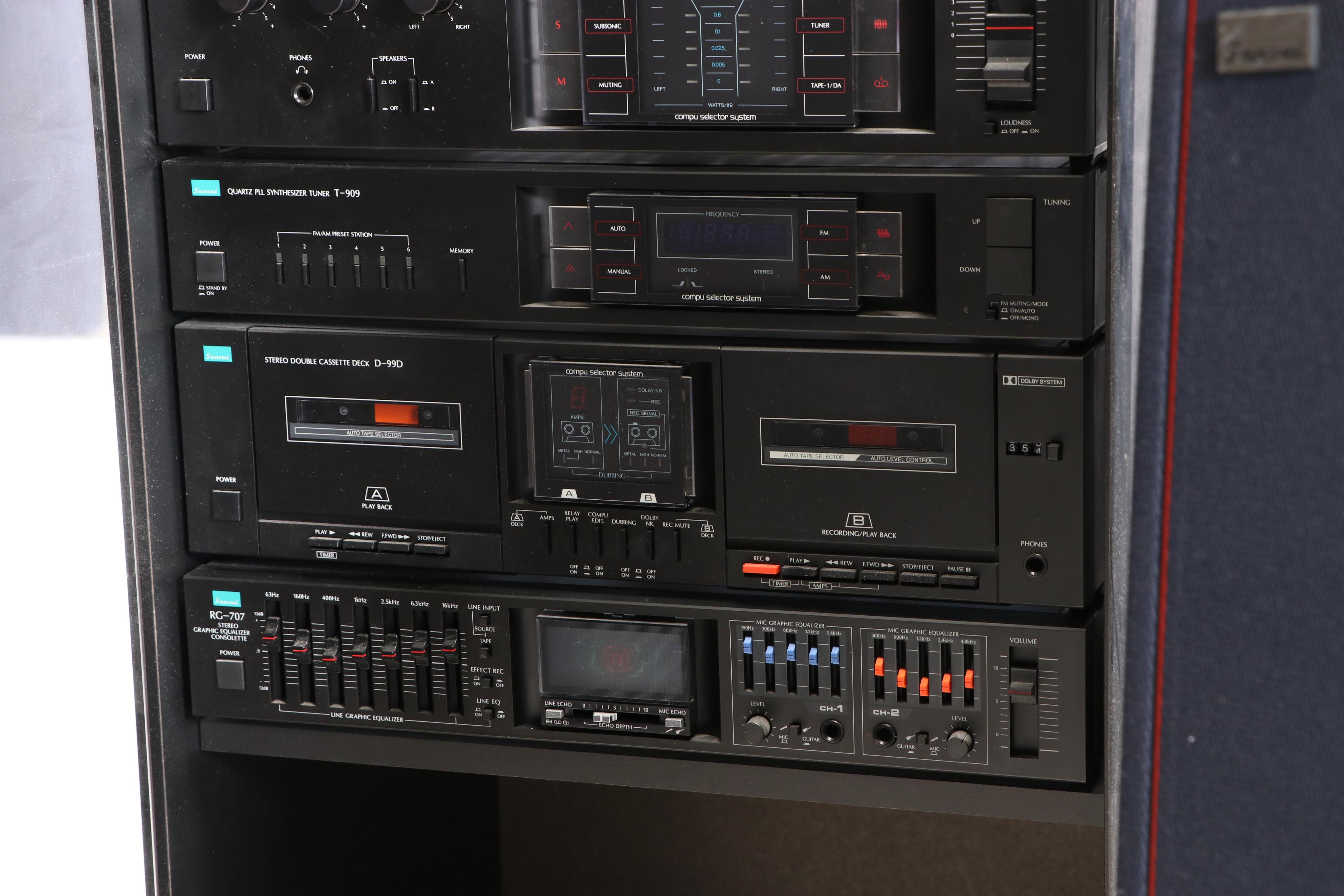 Sansui Stereo Stystem with Turntable and Speakers