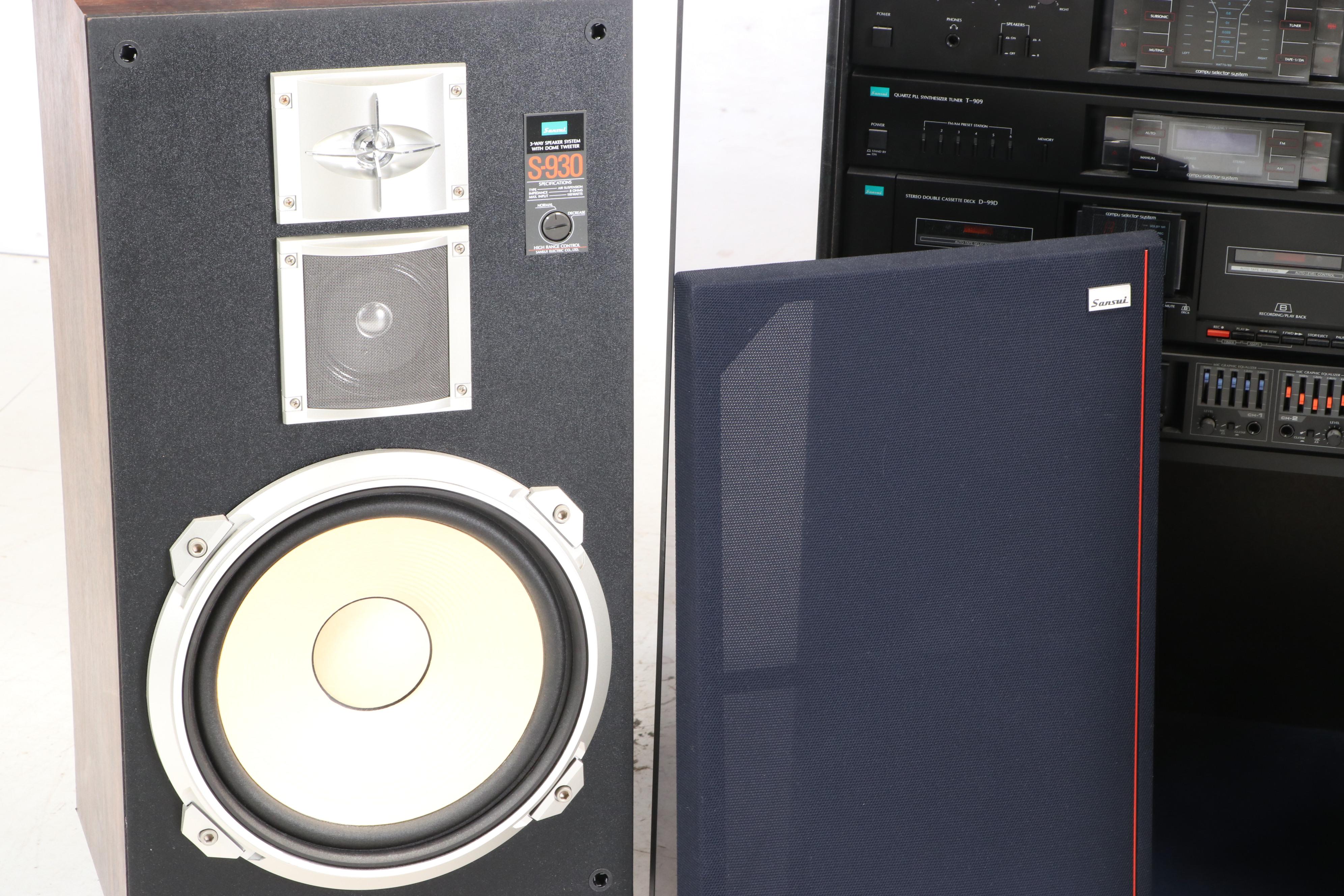 Sansui Stereo Stystem with Turntable and Speakers