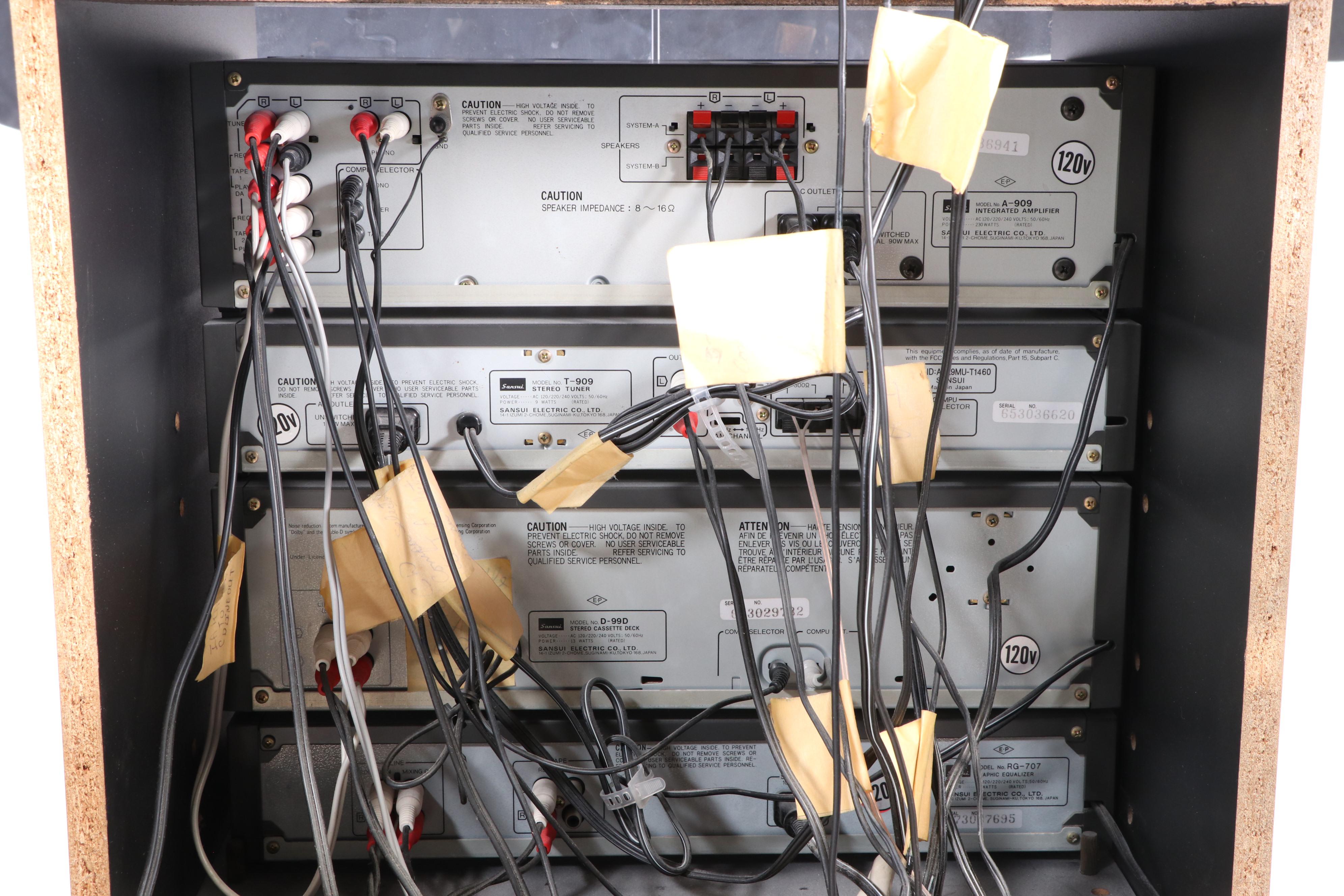 Sansui Stereo Stystem with Turntable and Speakers