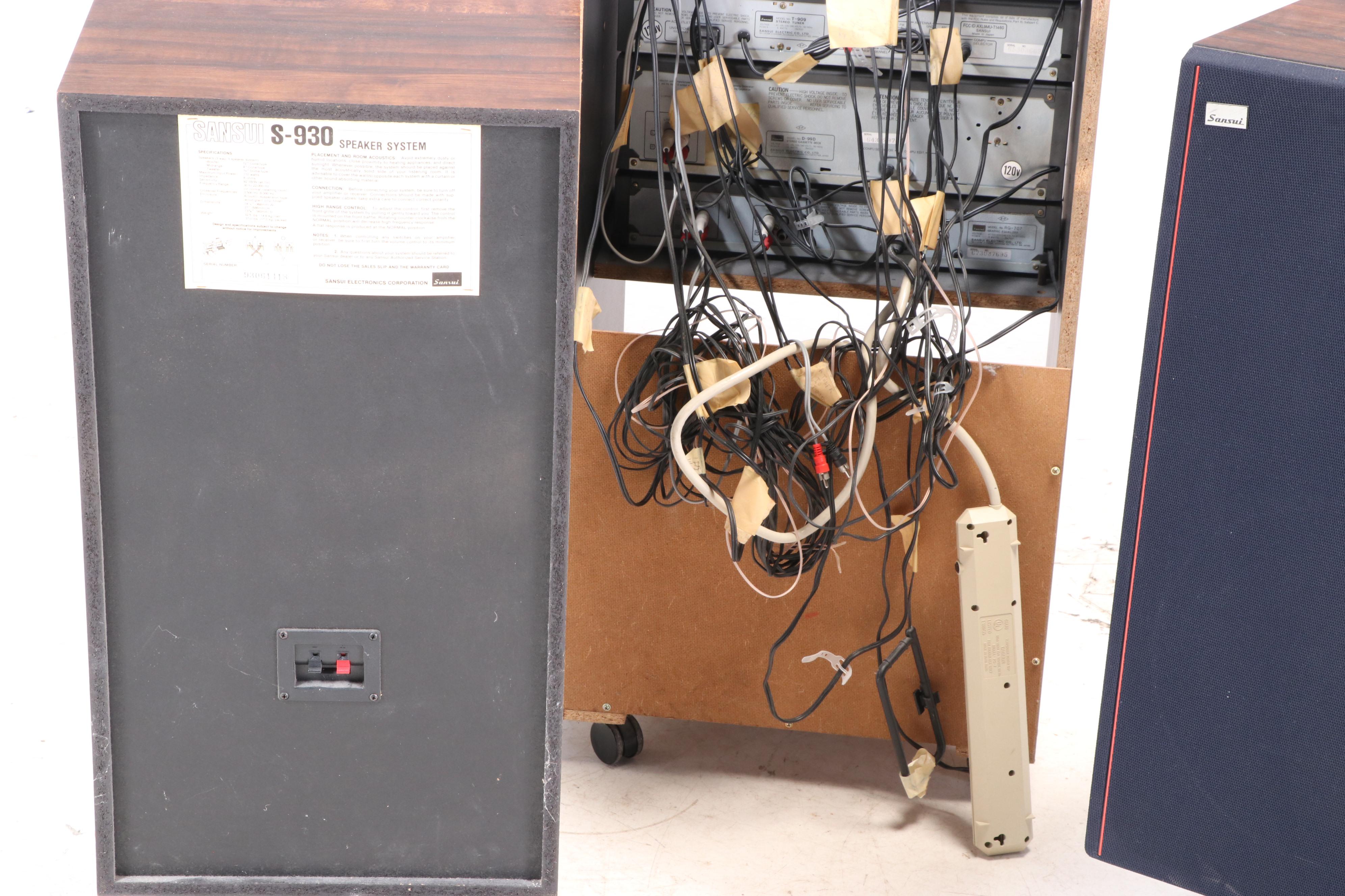 Sansui Stereo Stystem with Turntable and Speakers