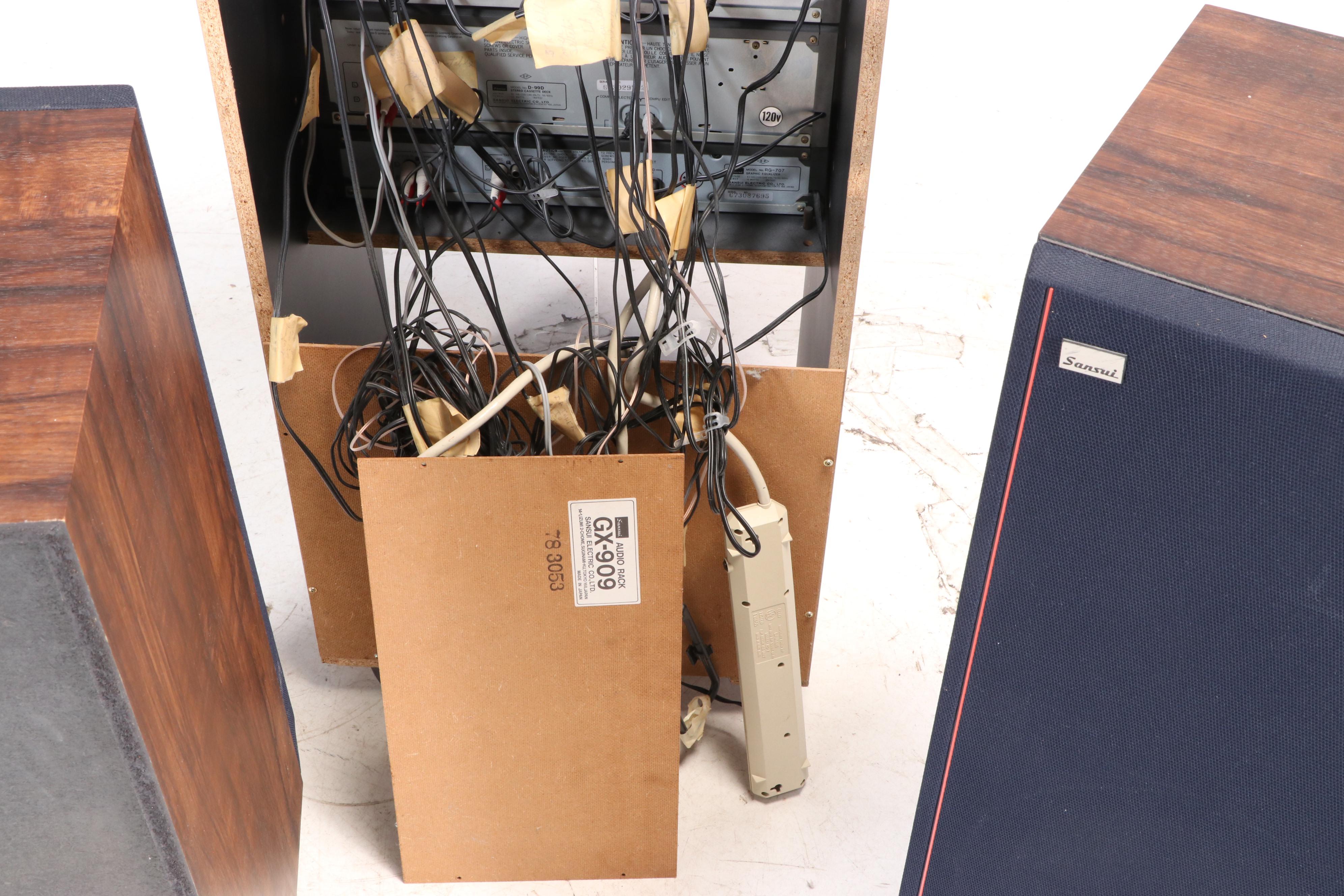 Sansui Stereo Stystem with Turntable and Speakers