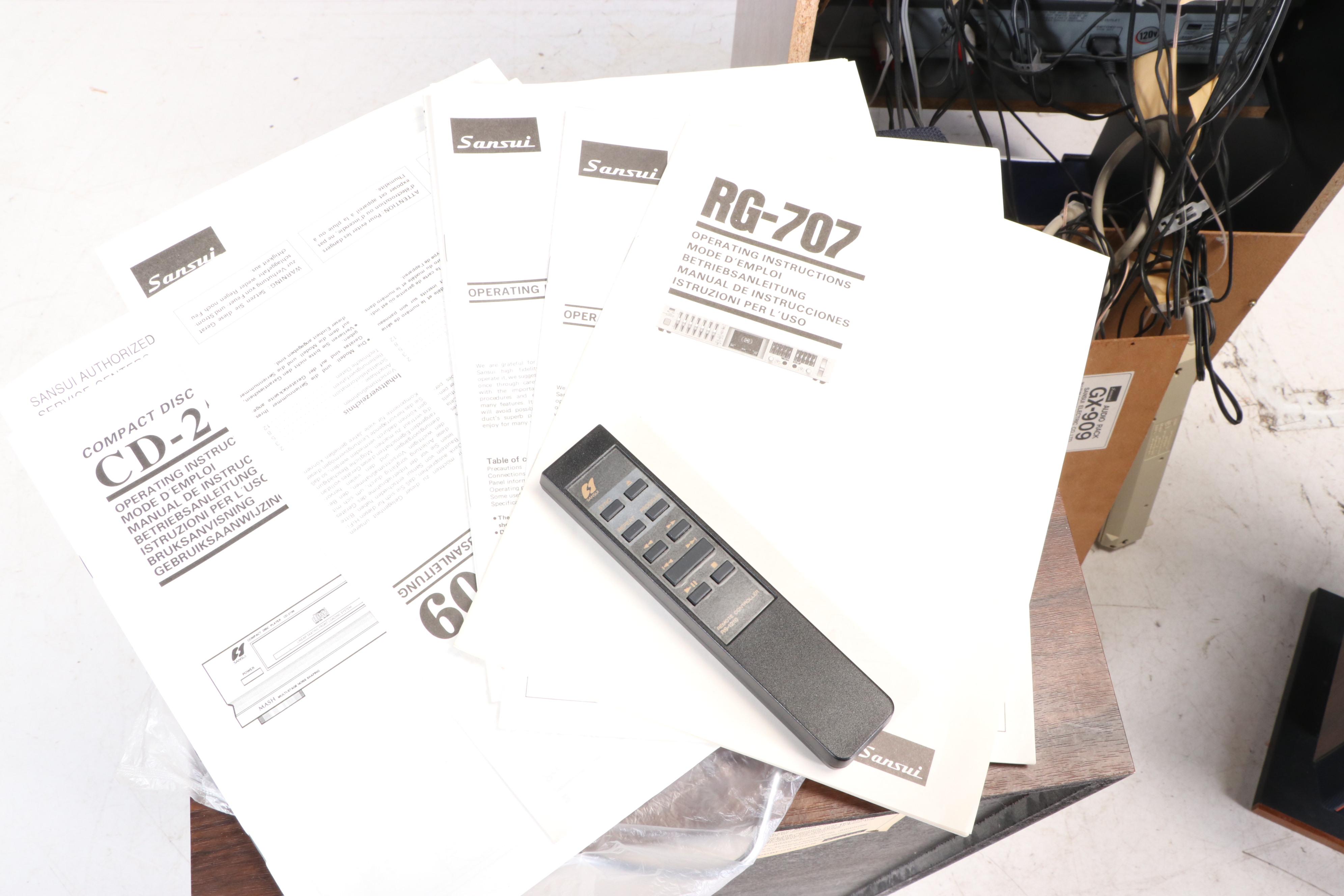 Sansui Stereo Stystem with Turntable and Speakers