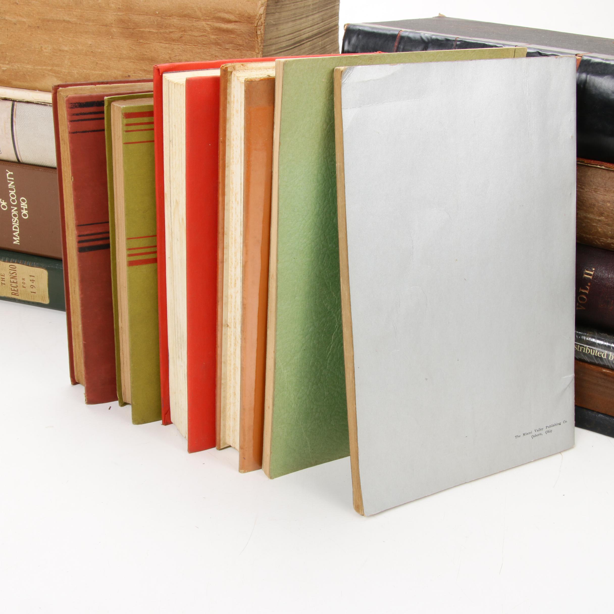 Ohio History Books Including "Historical Collections of Ohio" by Henry Howe