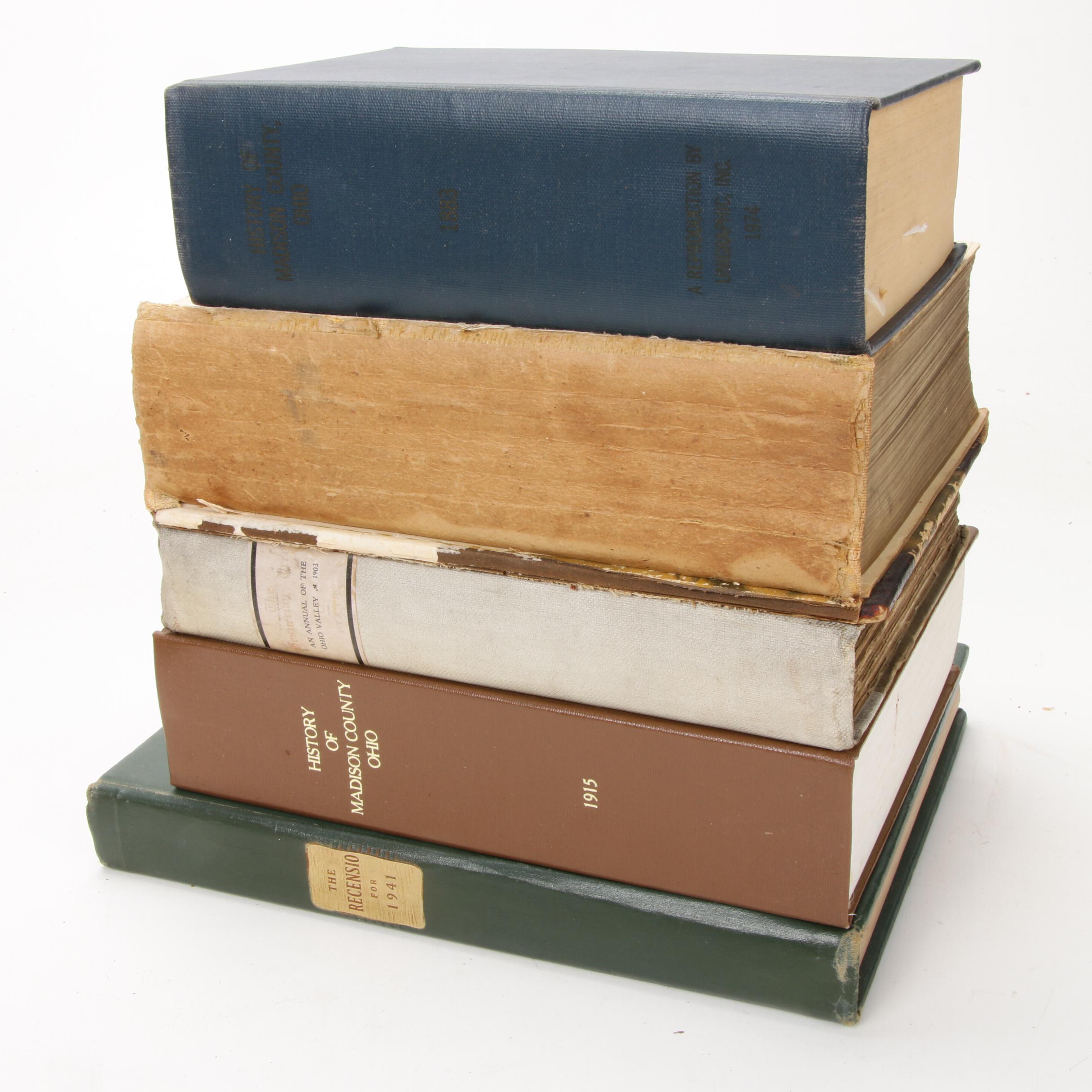 Ohio History Books Including "Historical Collections of Ohio" by Henry Howe