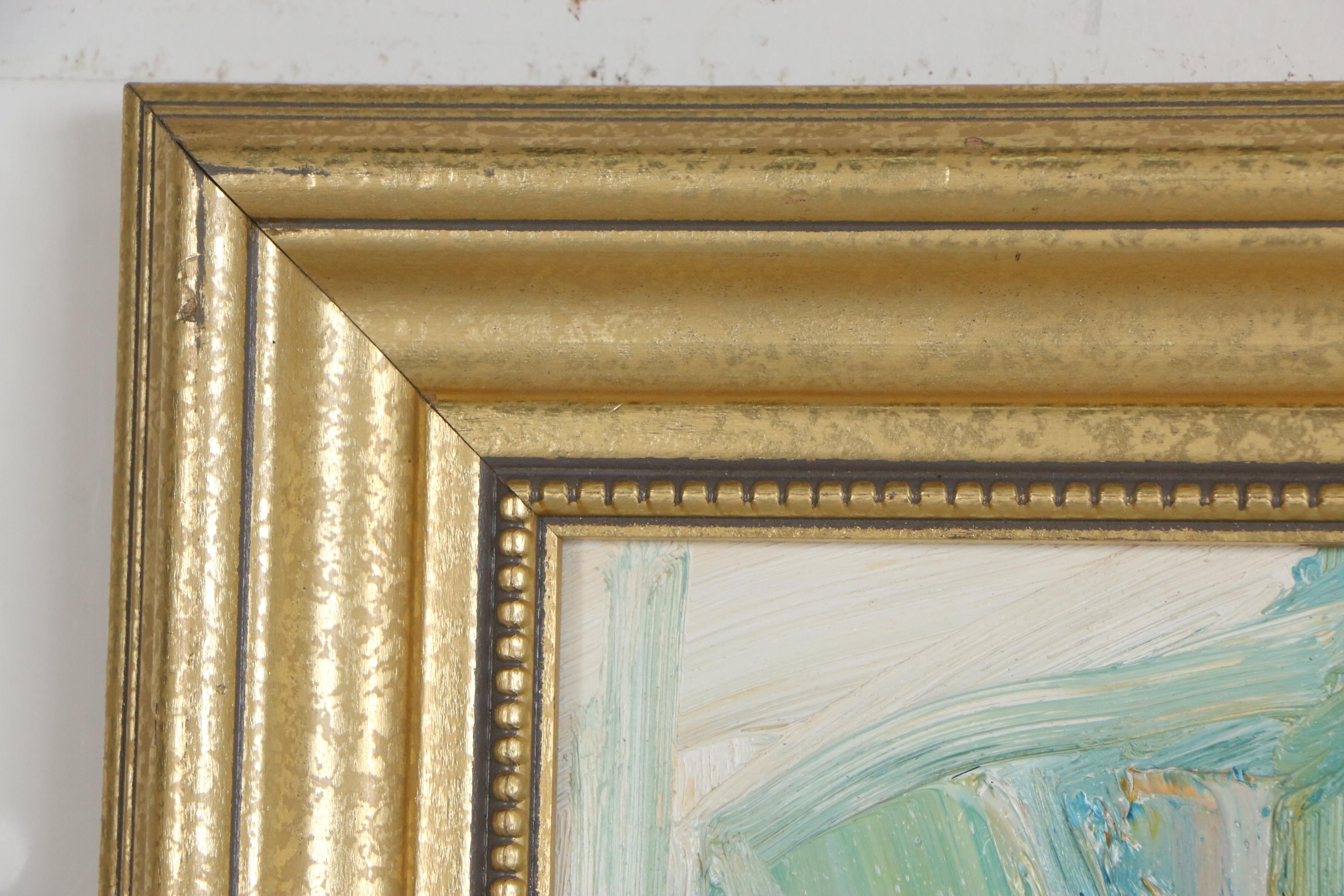 Jack Meanwell Abstract Impasto Oil Painting "Canyon Shapes", 1988