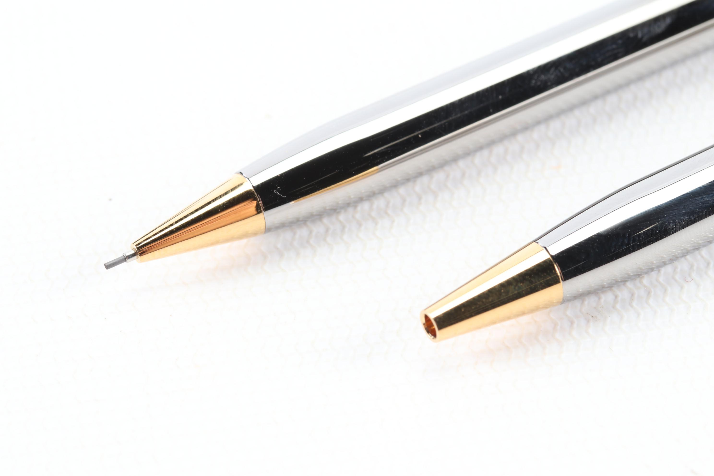 Tiffany & Co. Ruthenium T-Clip Ballpoint Pen and Pencil Set