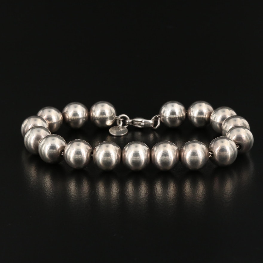 Tiffany & Co. "HardWear" Sterling Silver Beaded Bracelet
