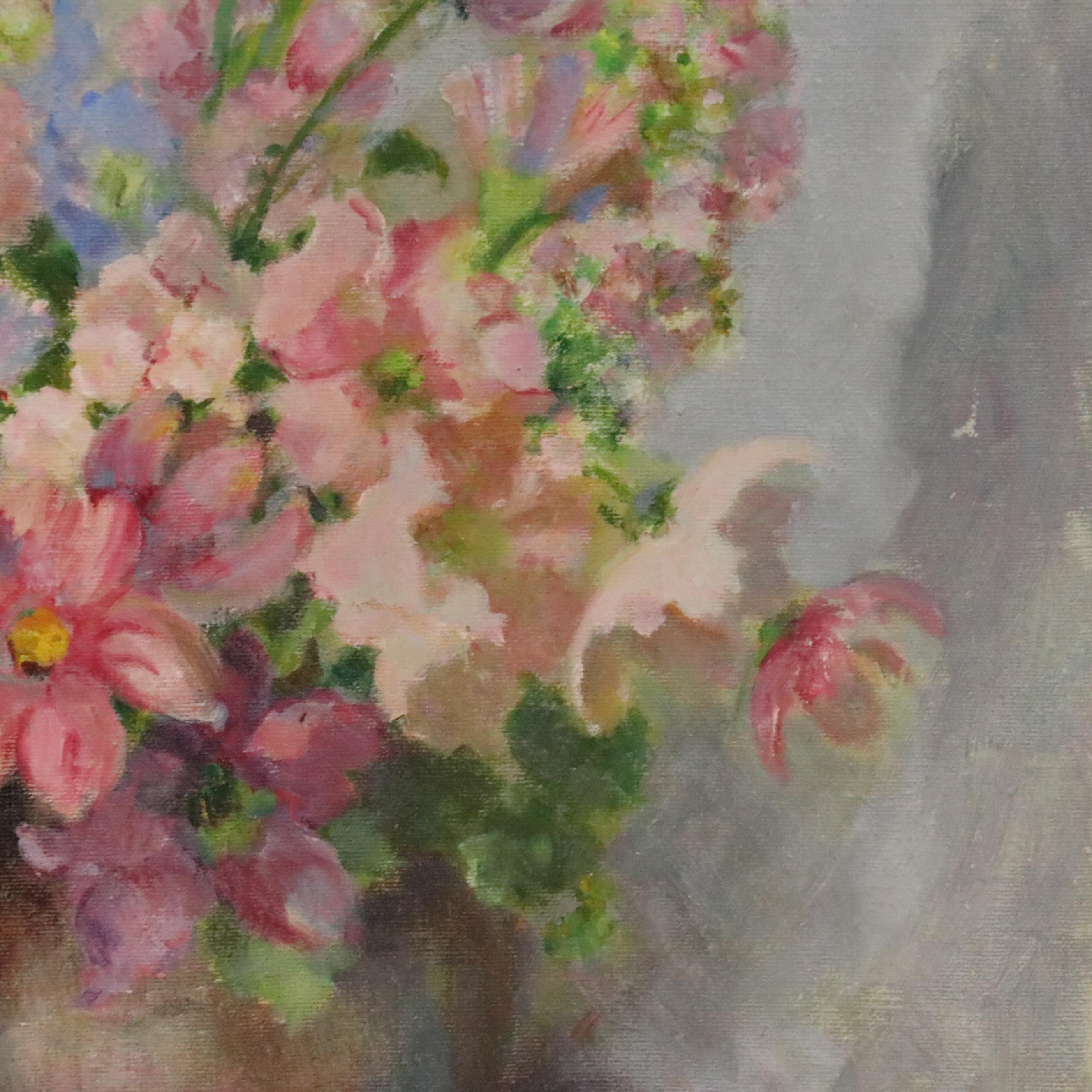 Grace Collier Floral Still Life Oil Painting, 20th Century