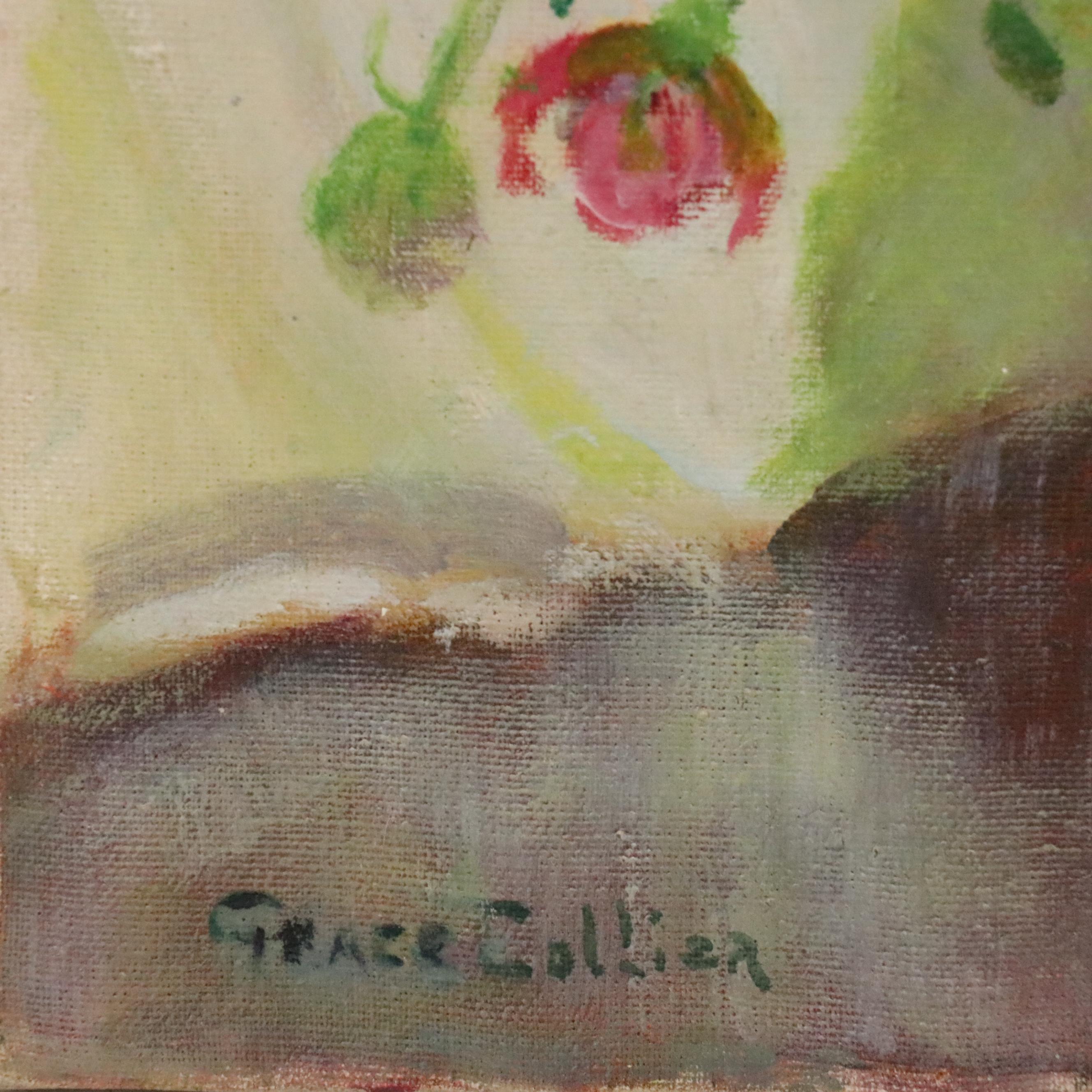 Grace Collier Floral Still Life Oil Painting, 20th Century