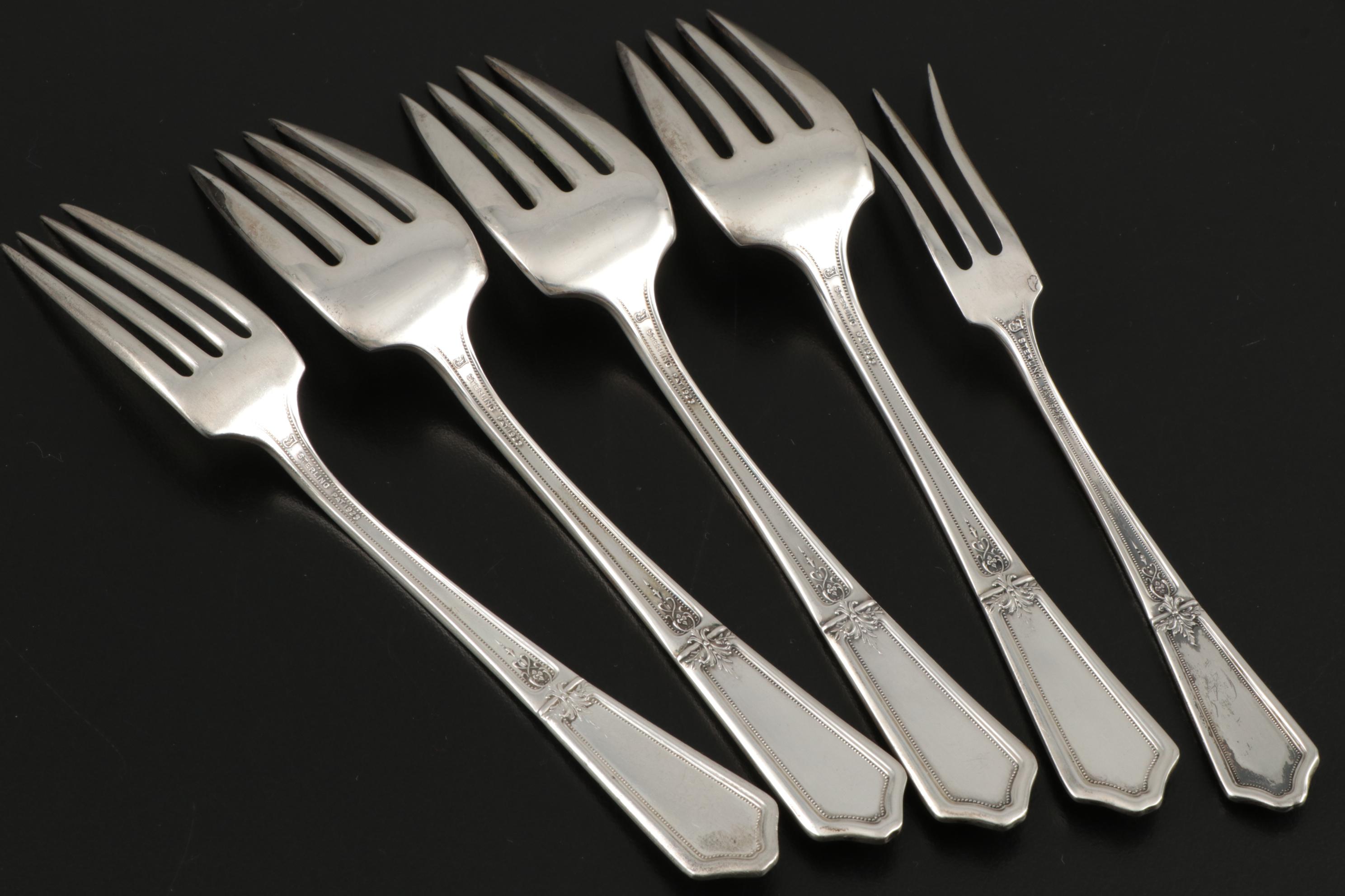 Towle "D'Orleans" Sterling Silver Flatware and Serving Utensils