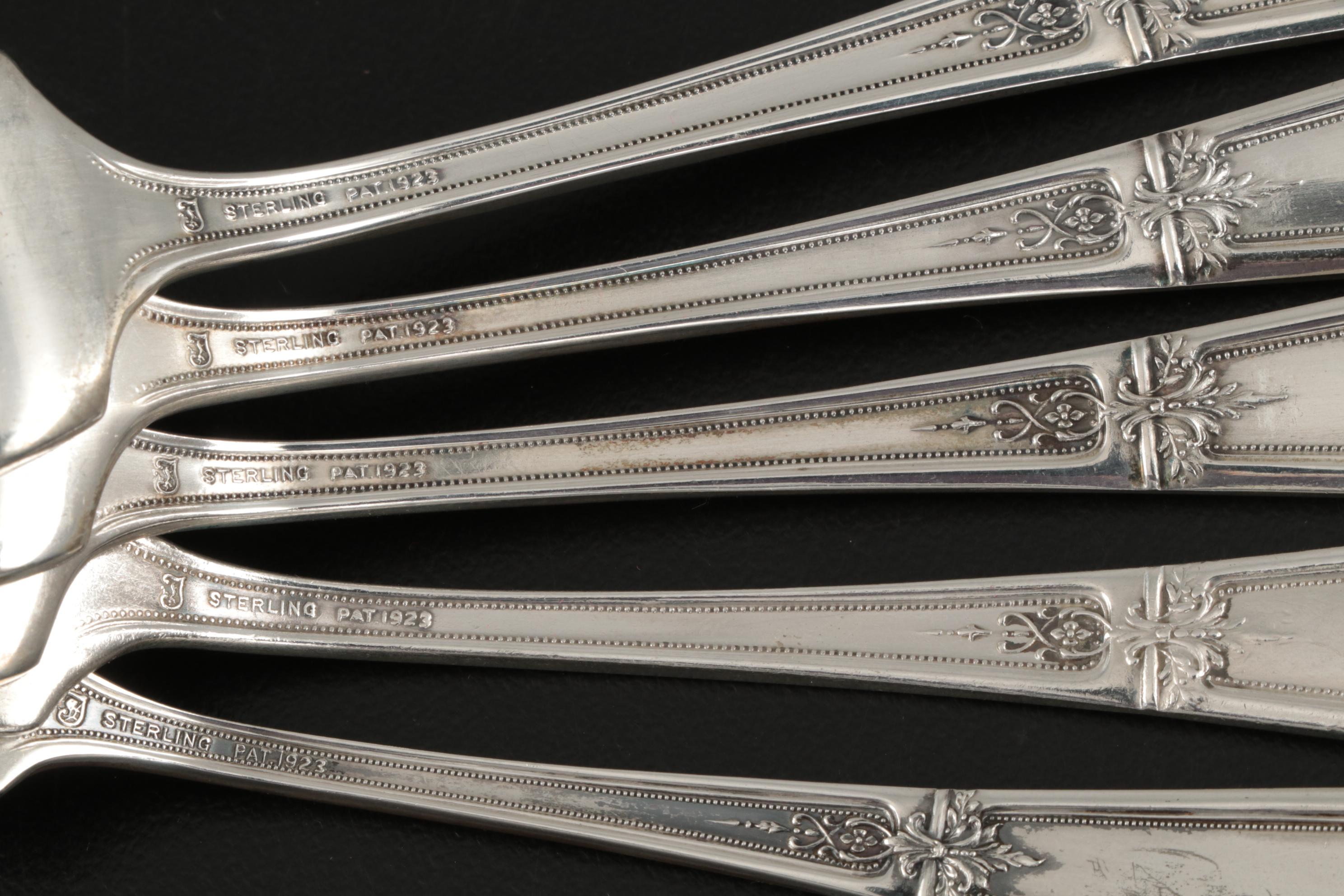 Towle "D'Orleans" Sterling Silver Flatware and Serving Utensils
