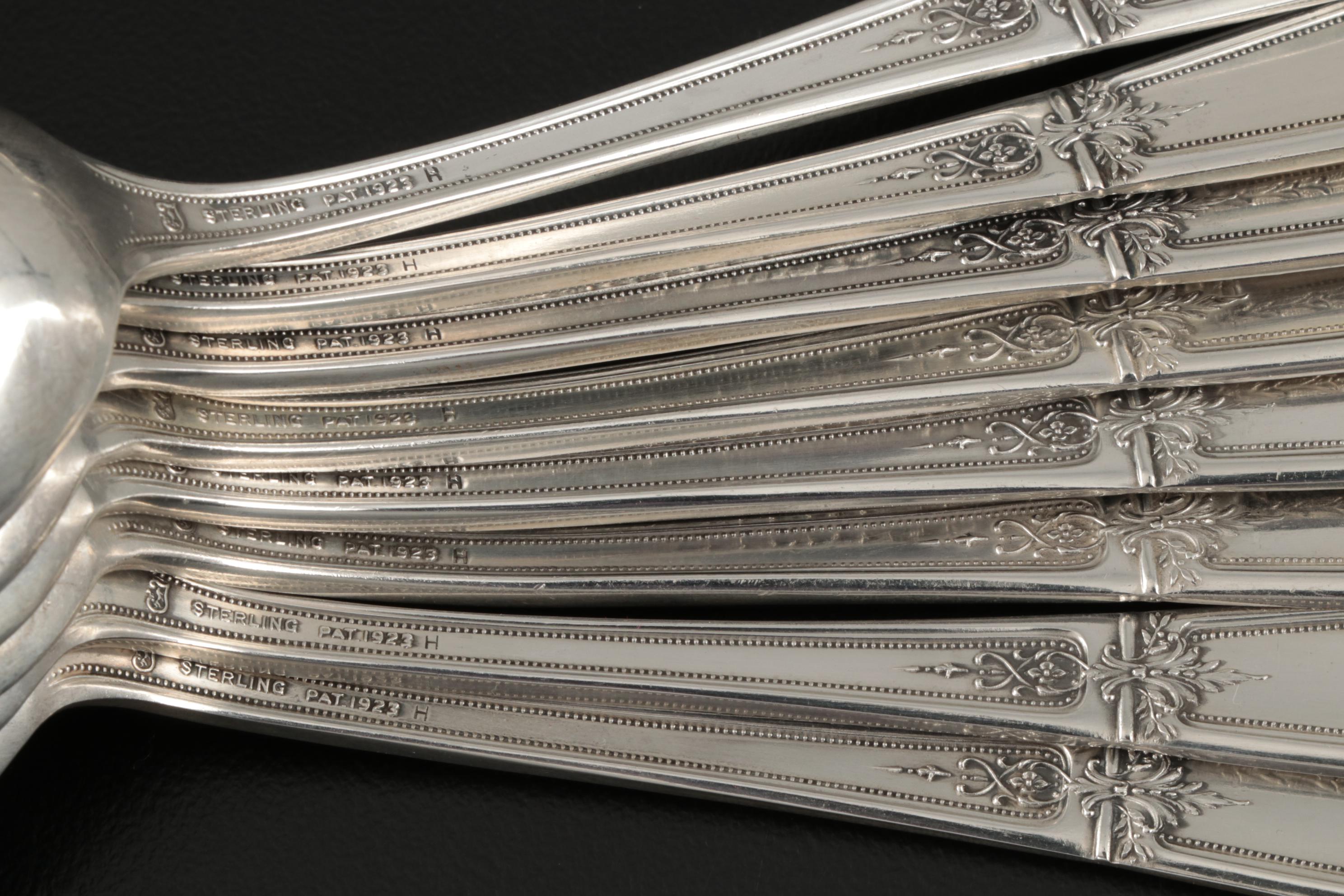 Towle "D'Orleans" Sterling Silver Flatware and Serving Utensils