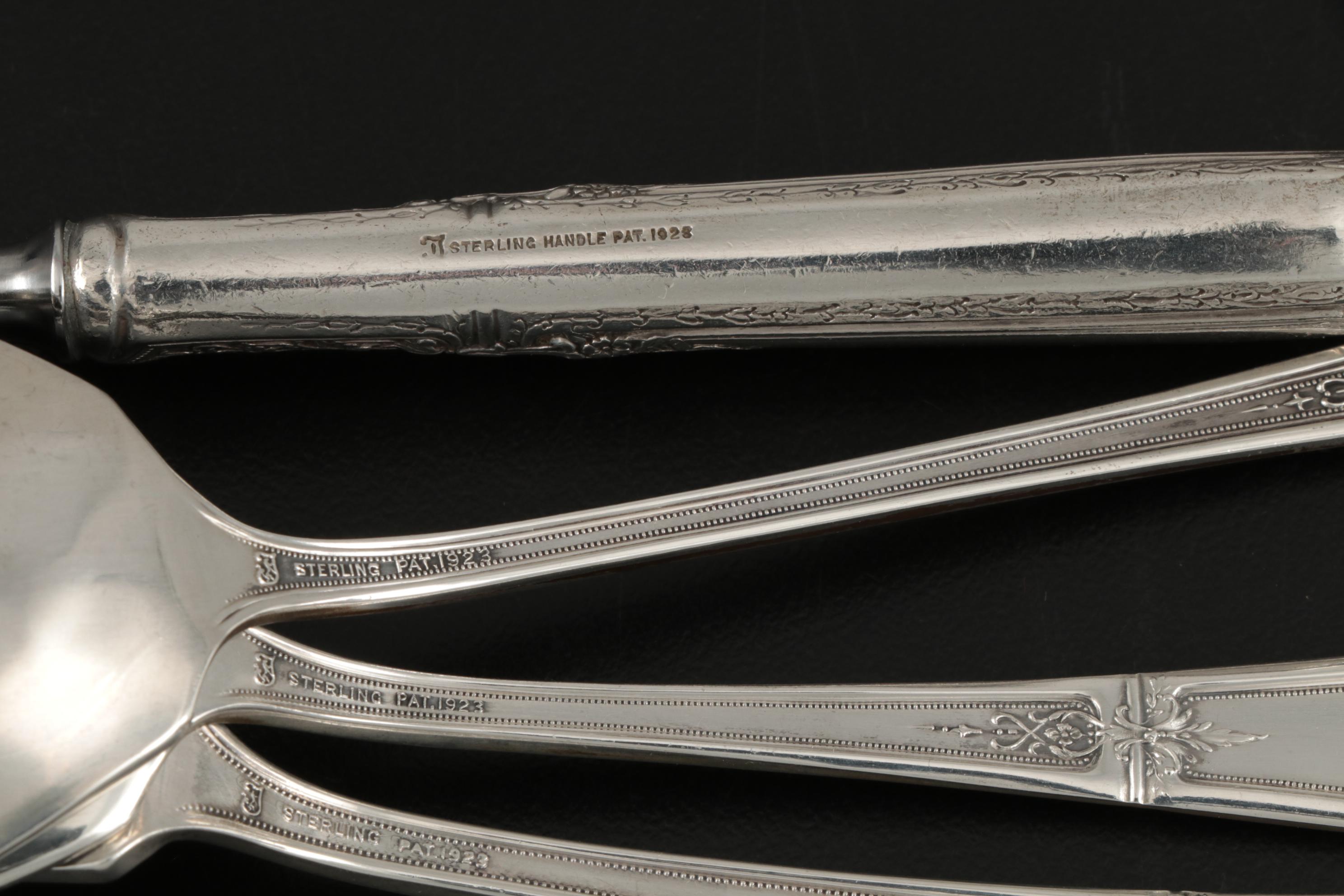 Towle "D'Orleans" Sterling Silver Flatware and Serving Utensils