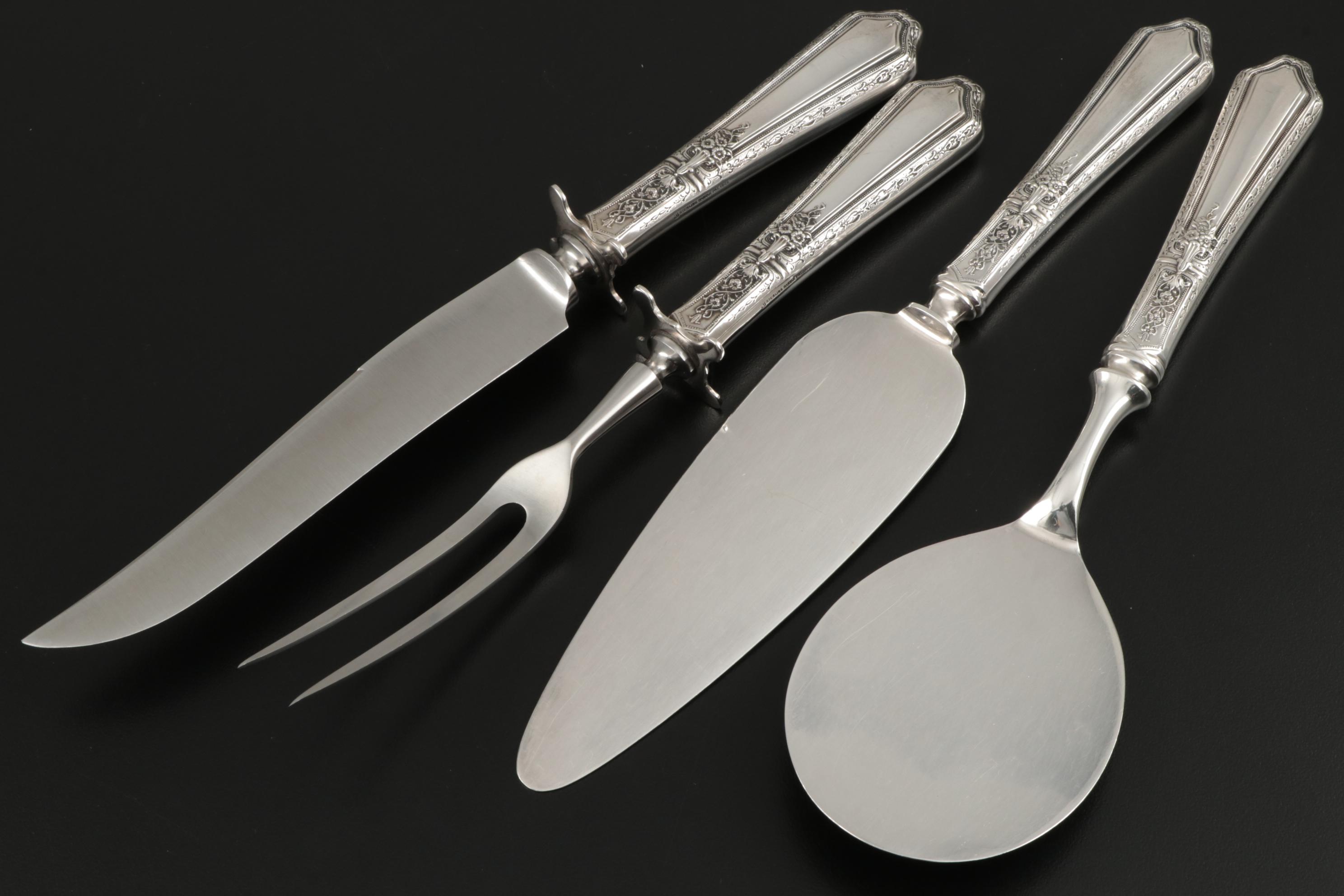 Towle "D'Orleans" Sterling Silver Flatware and Serving Utensils