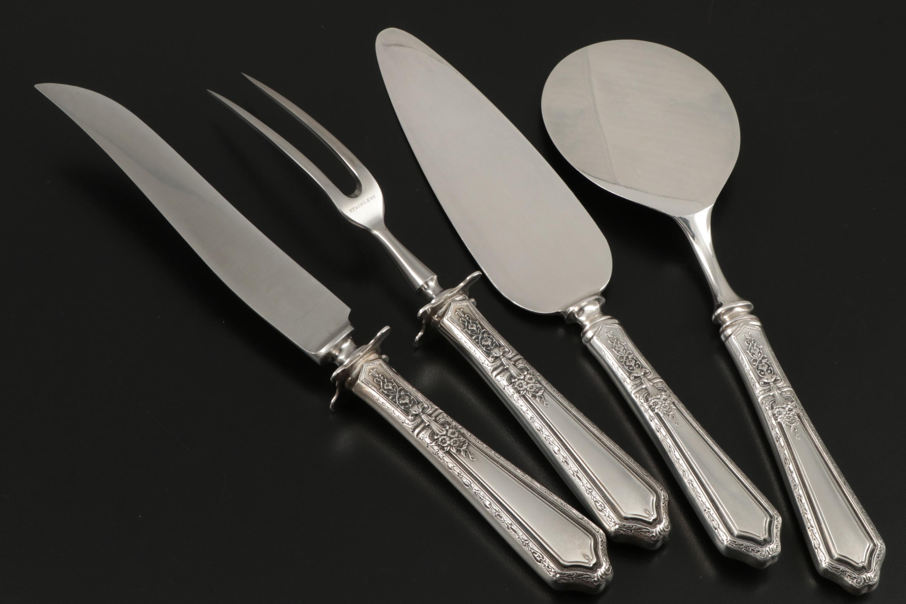 Towle "D'Orleans" Sterling Silver Flatware and Serving Utensils