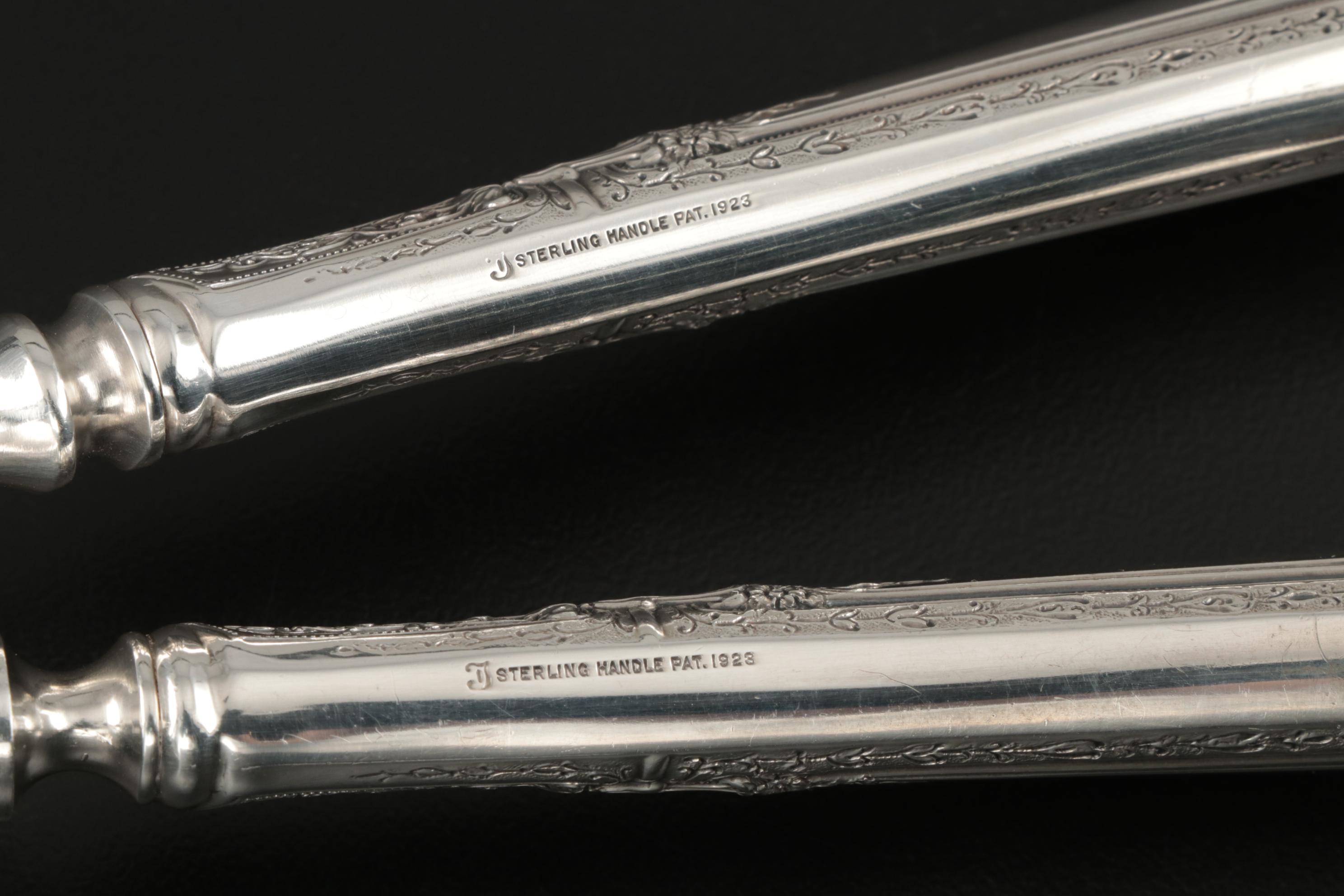 Towle "D'Orleans" Sterling Silver Flatware and Serving Utensils