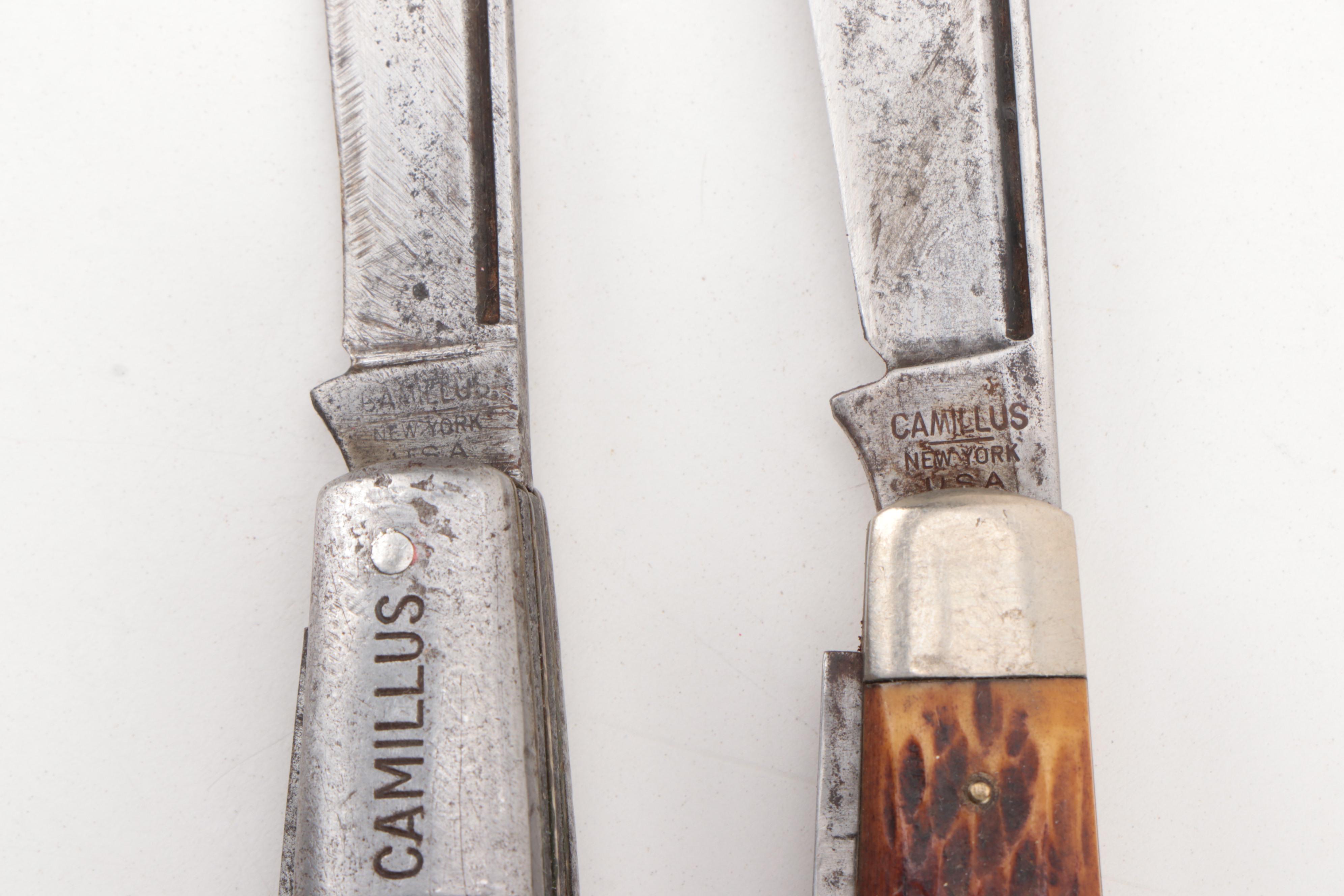 Camillus Folding Pocket Knives Including "Sword Brand" #78 and More
