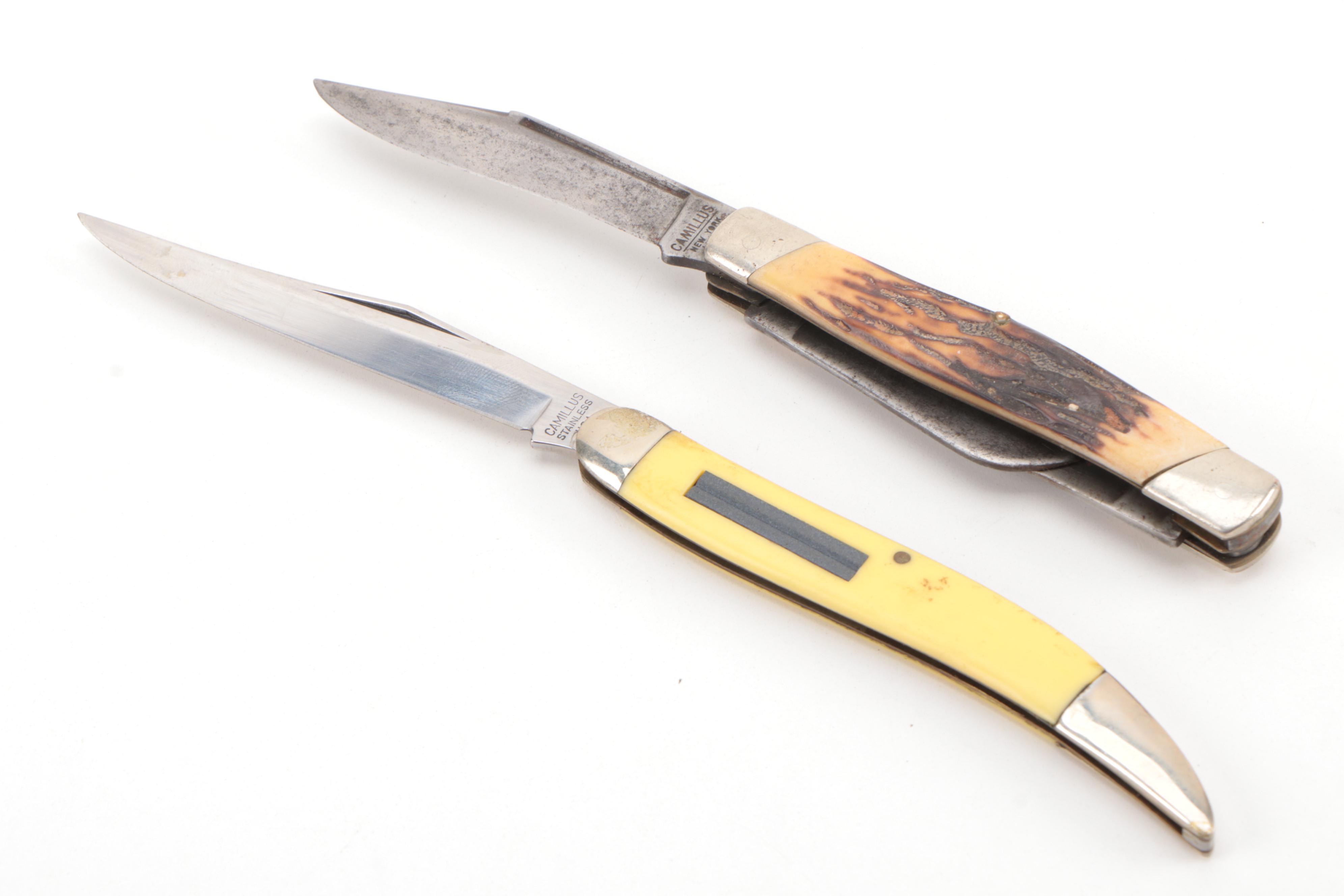 Camillus Folding Pocket Knives Including "Sword Brand" #78 and More