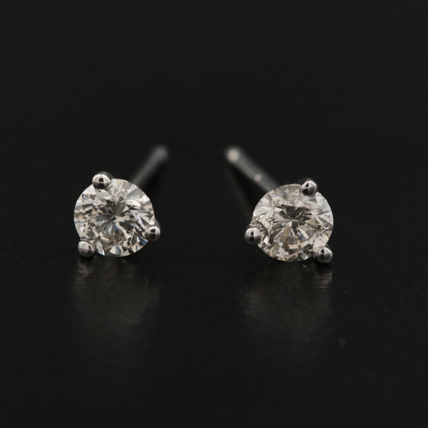 14K 0.36 CTW Diamond Martini Set Stud Earrings