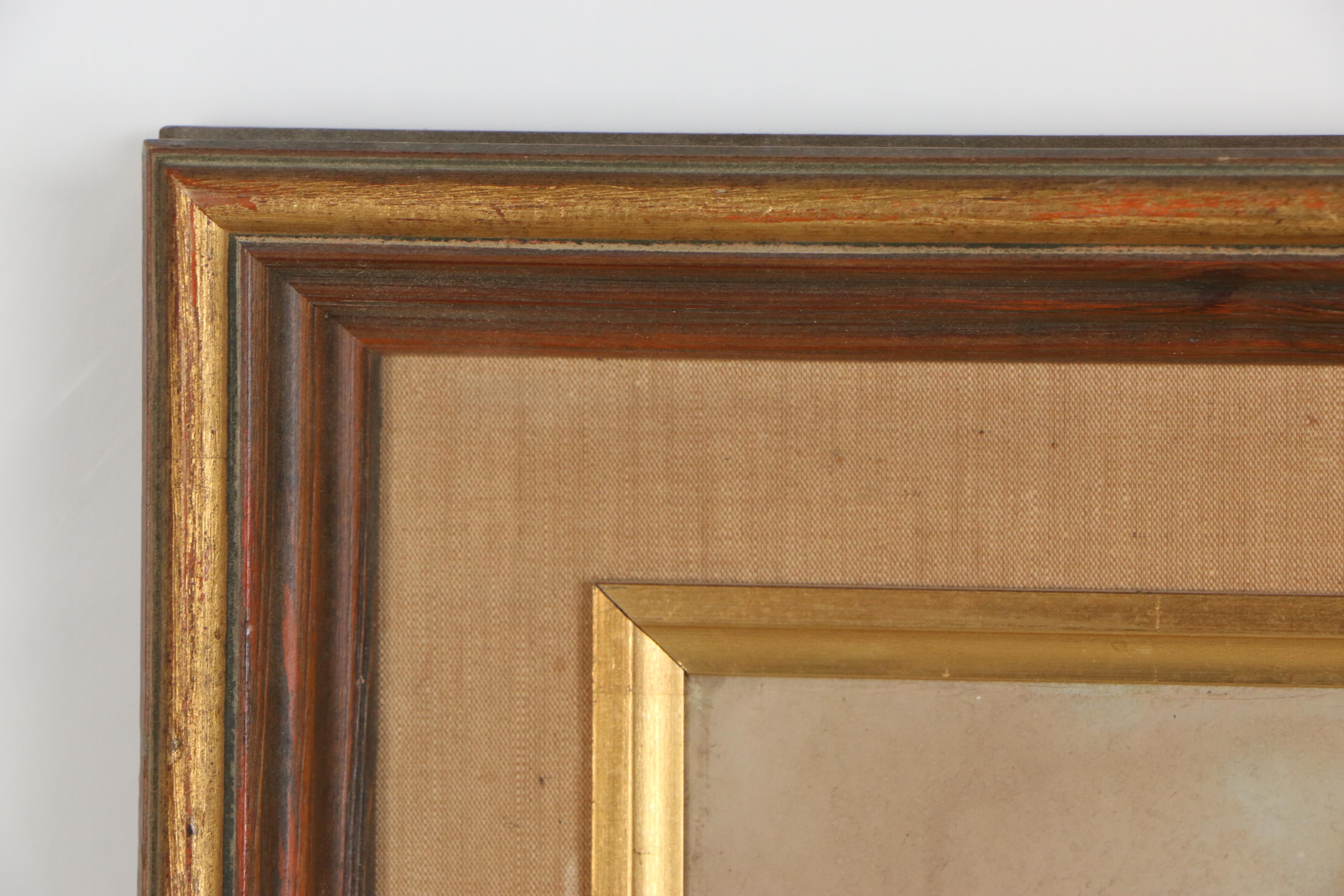 Jan Knikker Jr. Oil Painting of Dutch Canal Scene