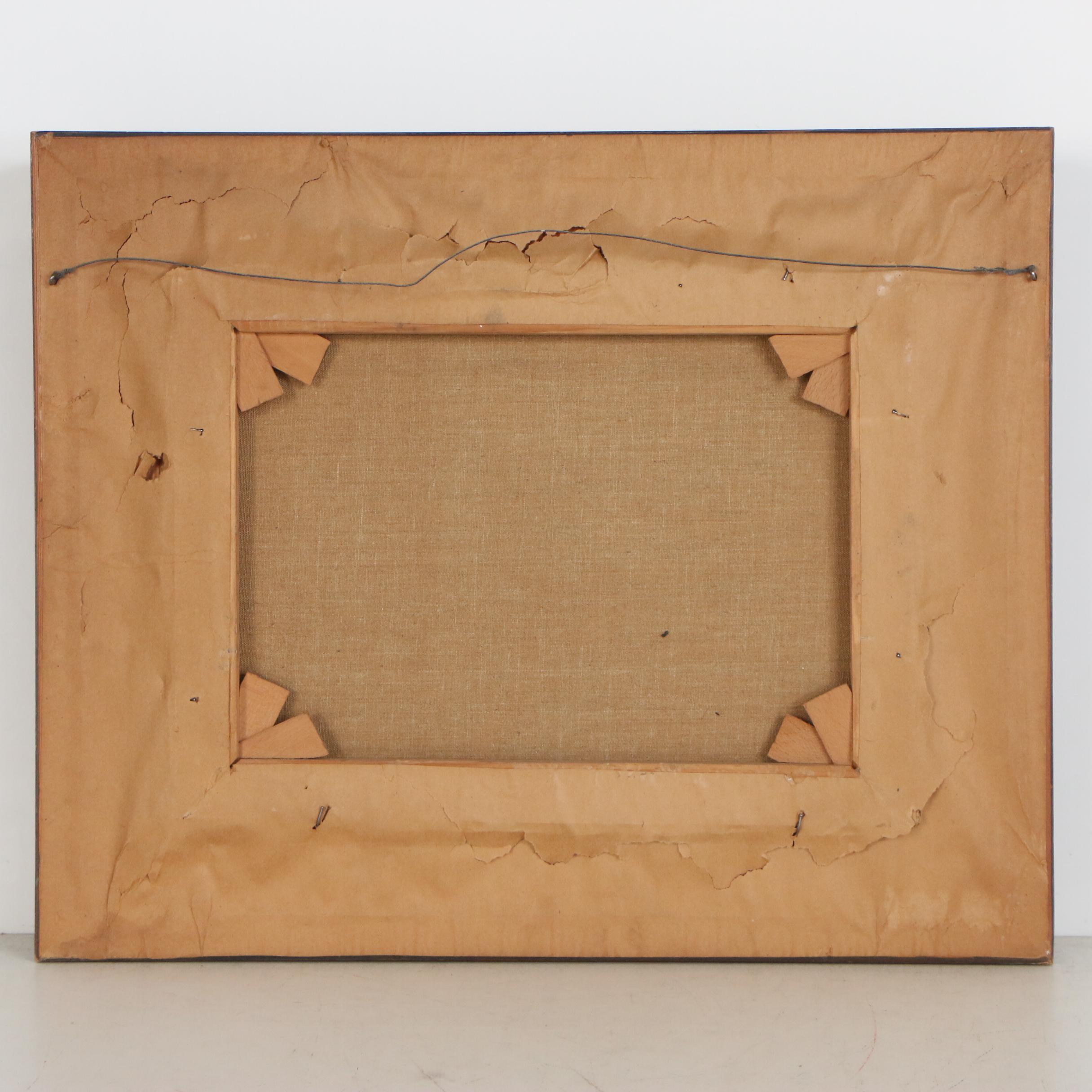 Jan Knikker Jr. Oil Painting of Dutch Canal Scene