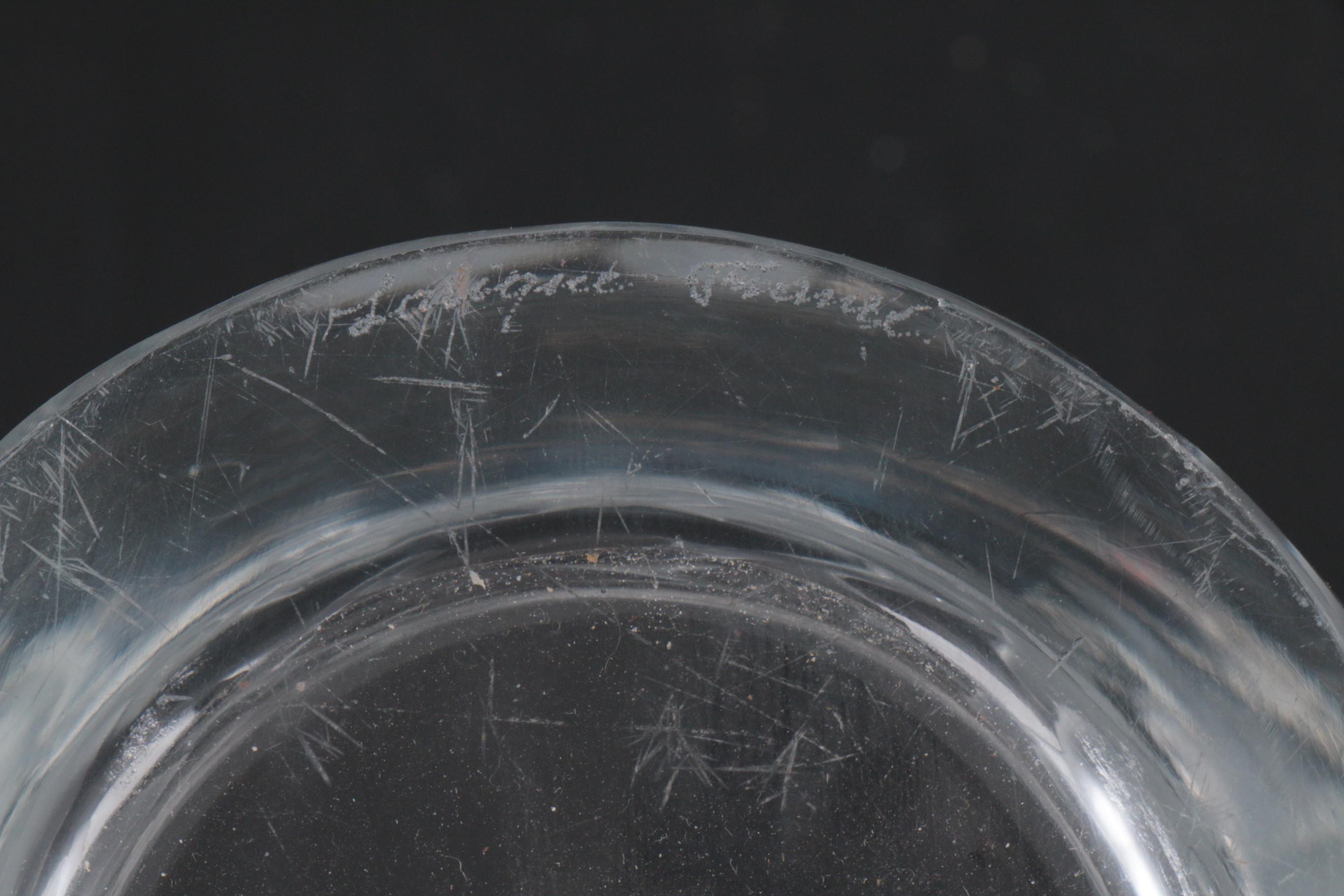 Lalique "Ispahan Rose" Crystal Vase, Mid-20th Century