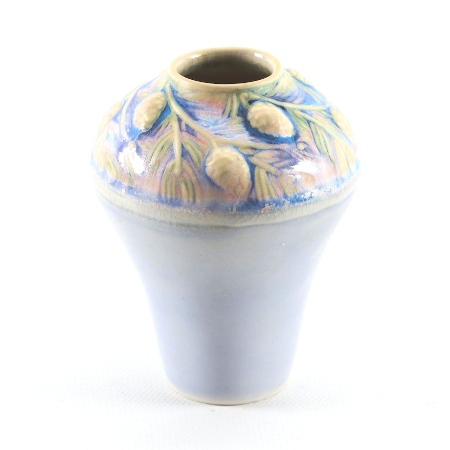 Rookwood Pottery Pinecone Bud Vase, 2012
