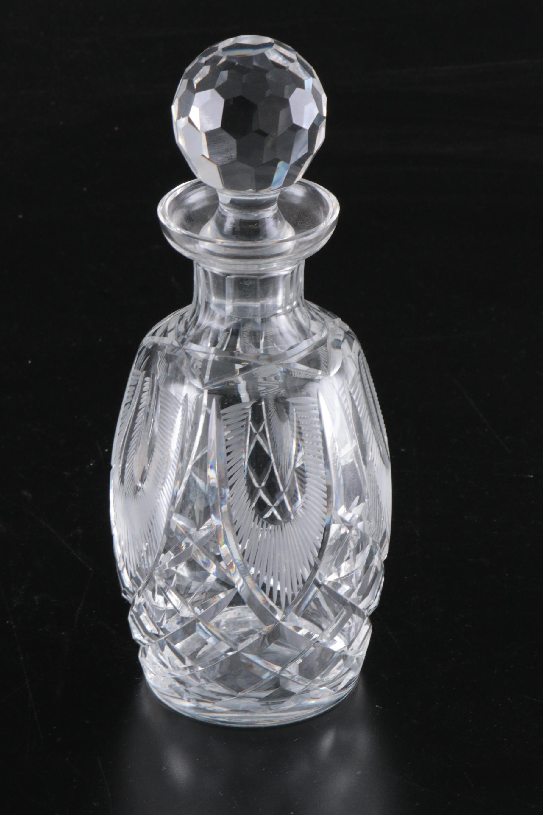 Waterford Crystal "WAT31" Decanter, "Glandore" Pitcher and "Araglin" Cordials