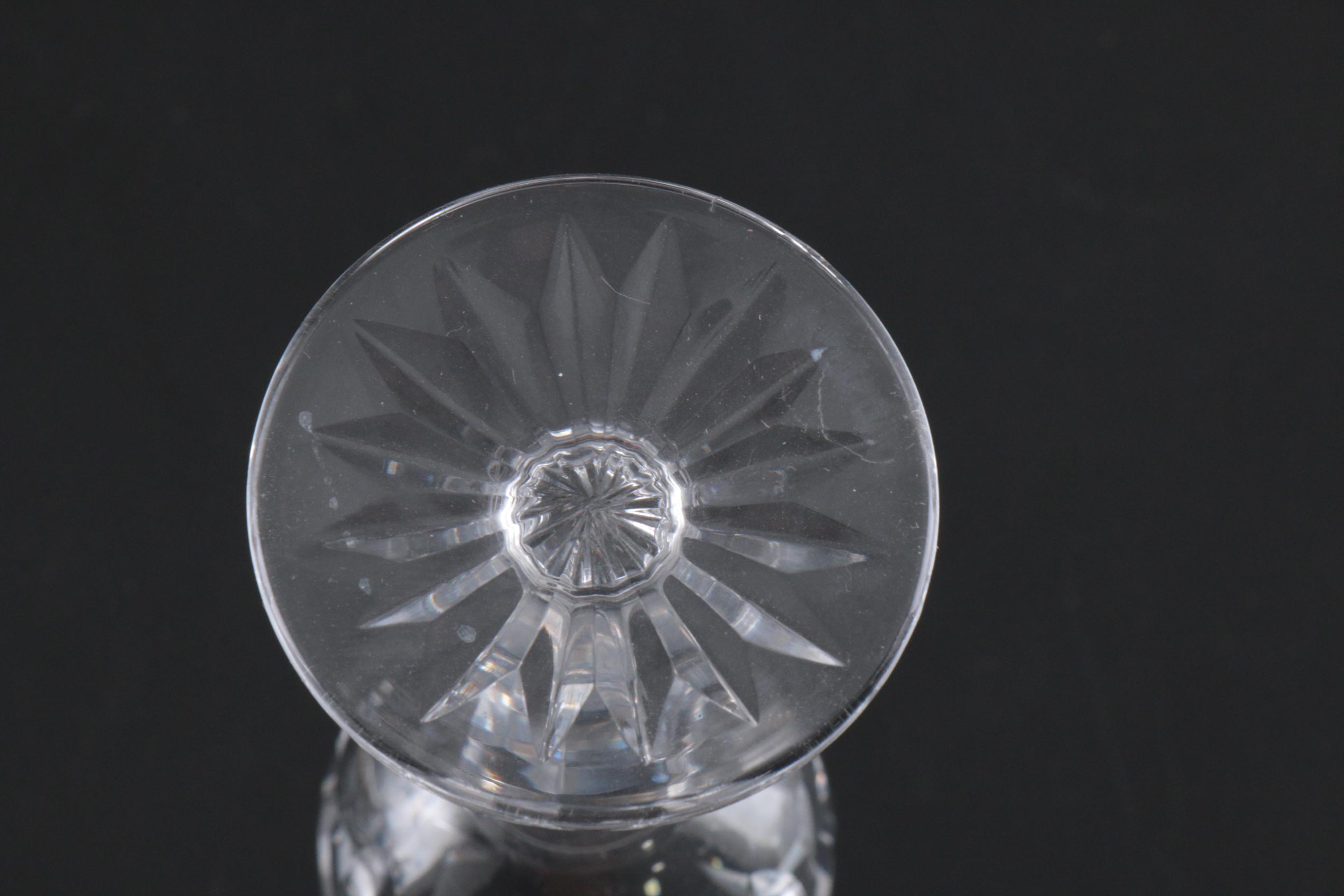 Waterford Crystal "WAT31" Decanter, "Glandore" Pitcher and "Araglin" Cordials