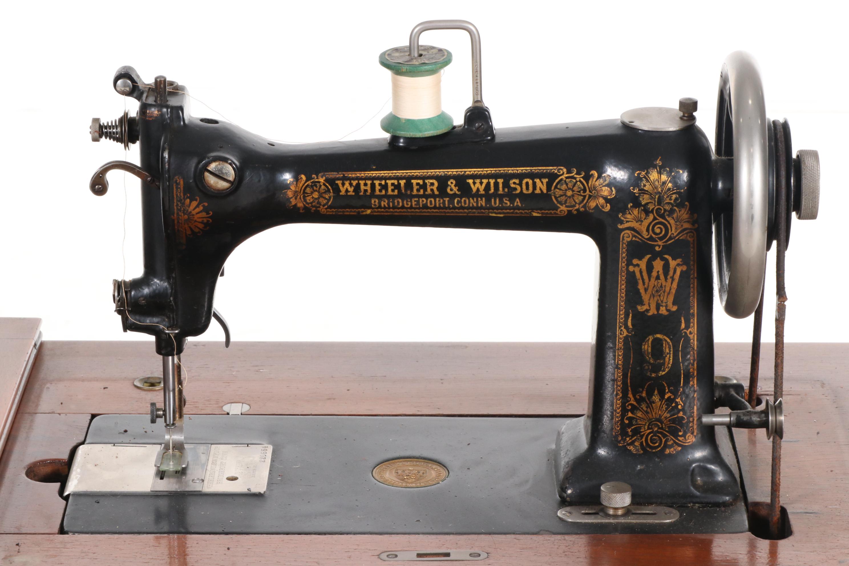 Wheeler & Wilson Mfg. Co. Sewing Machine with Table