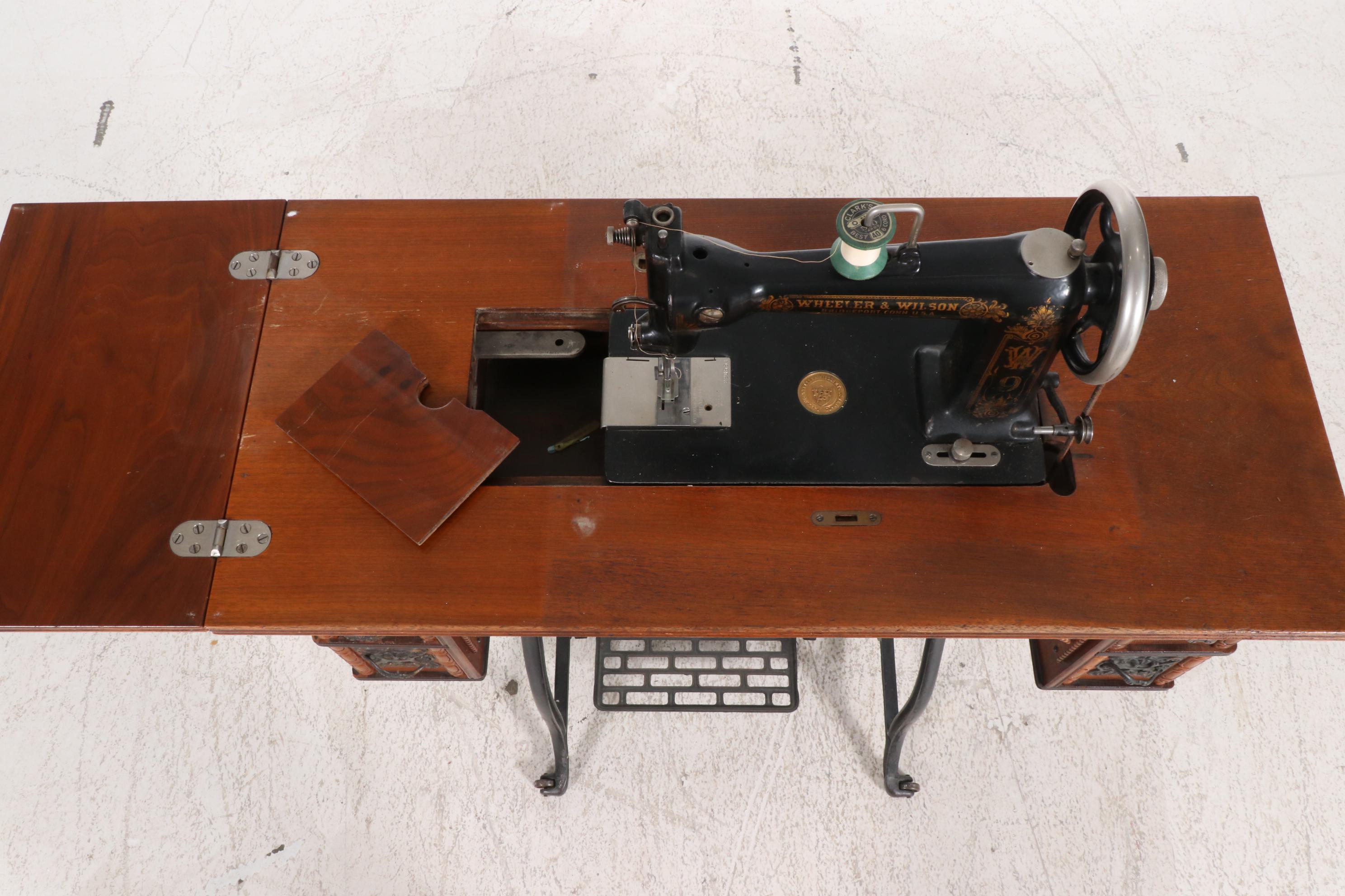 Wheeler & Wilson Mfg. Co. Sewing Machine with Table