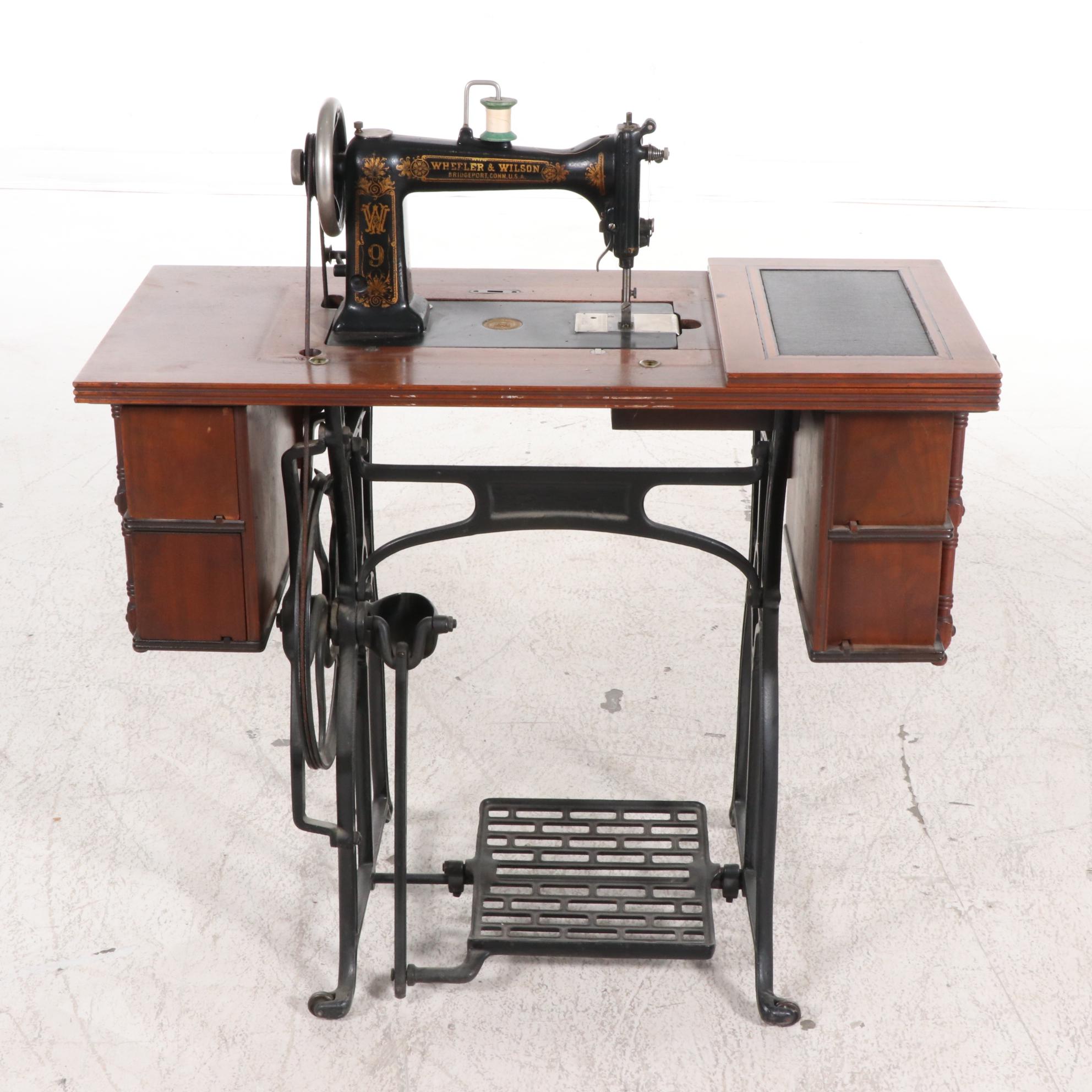 Wheeler & Wilson Mfg. Co. Sewing Machine with Table