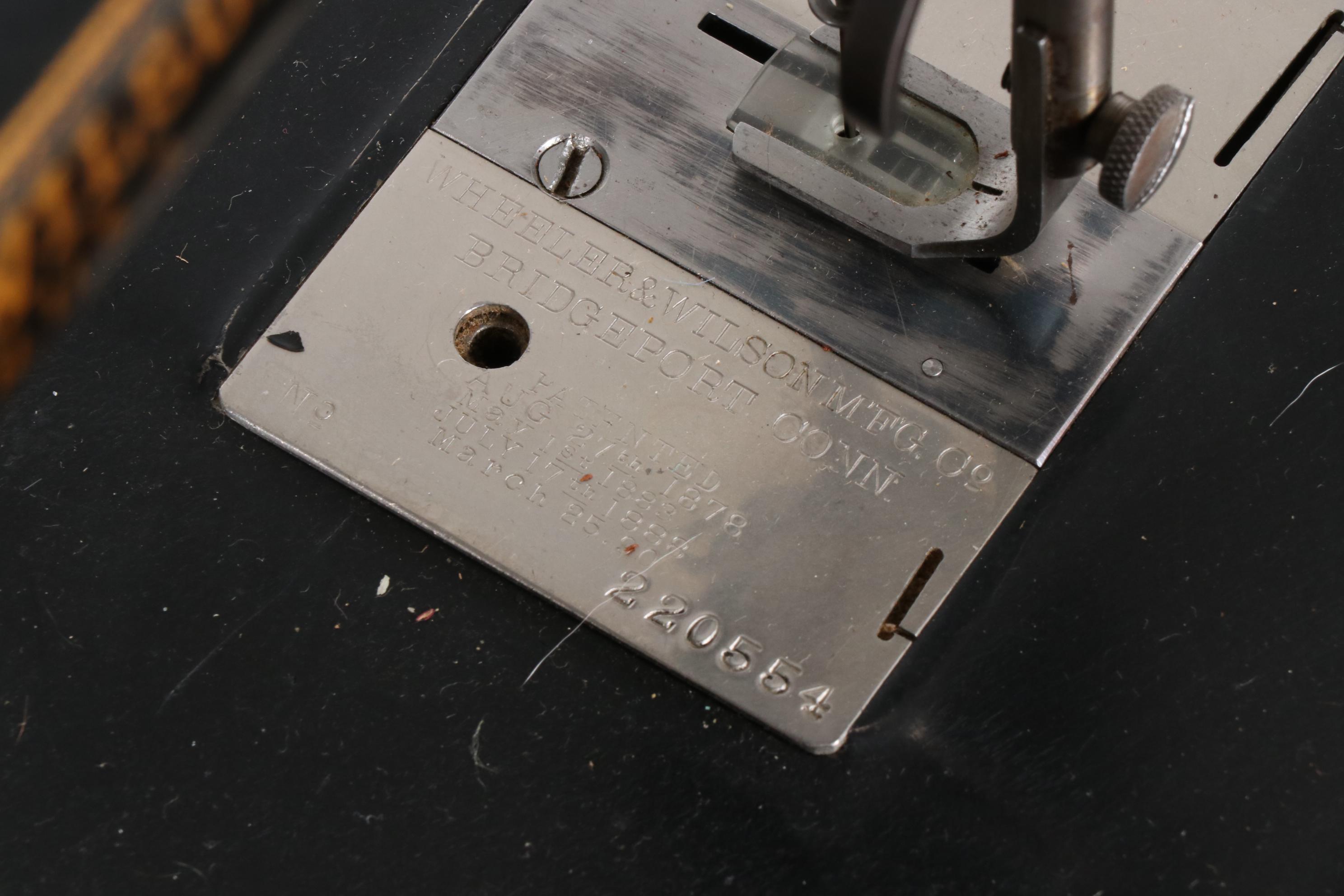 Wheeler & Wilson Mfg. Co. Sewing Machine with Table
