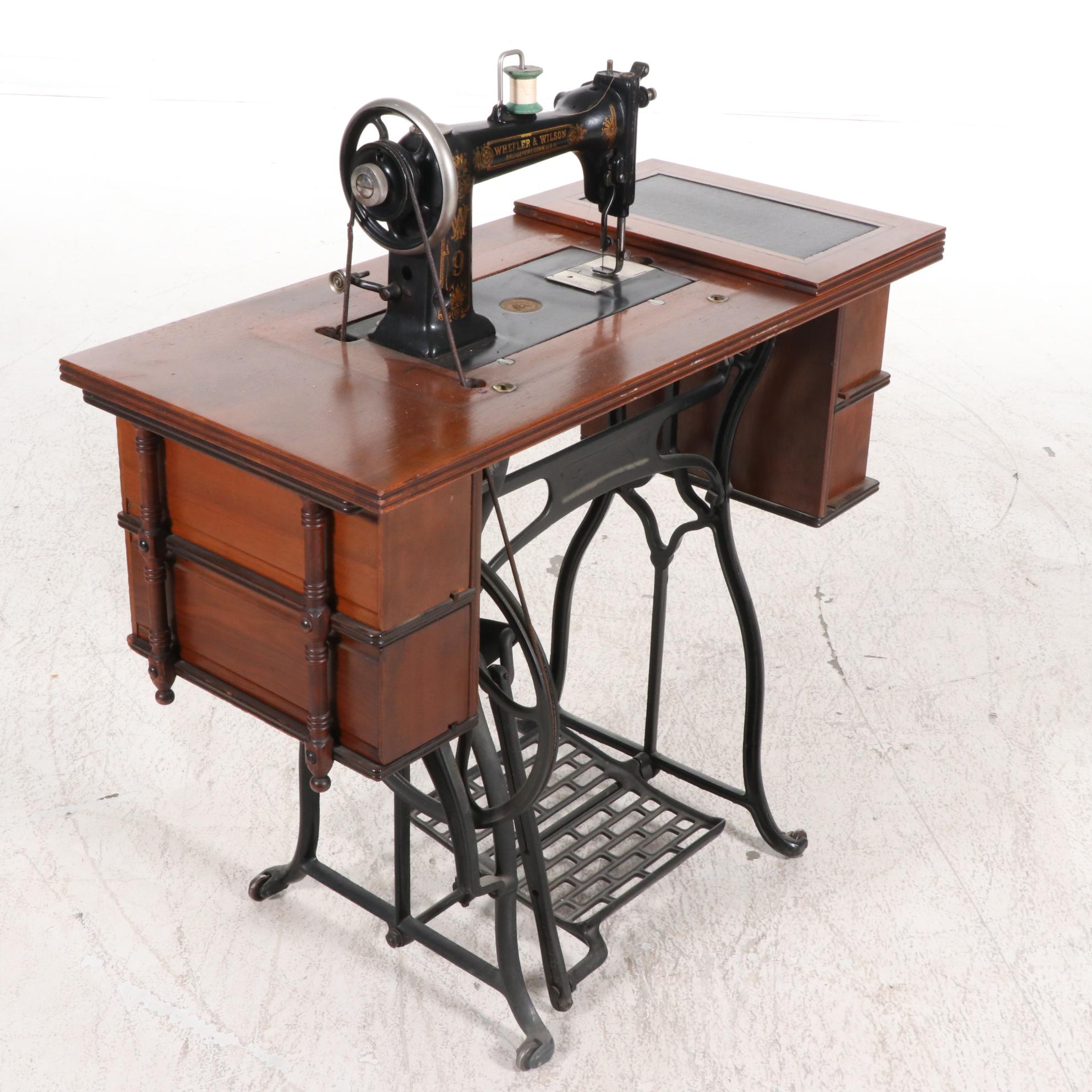 Wheeler & Wilson Mfg. Co. Sewing Machine with Table