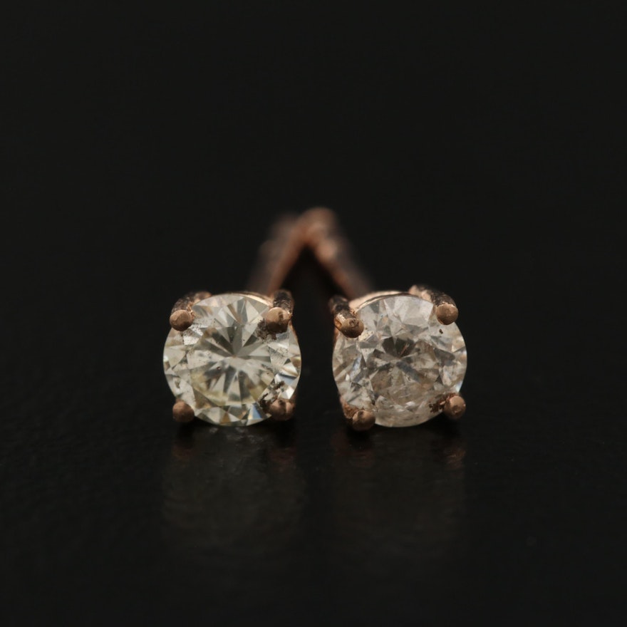 14K 0.37 CTW Diamond Stud Earrings