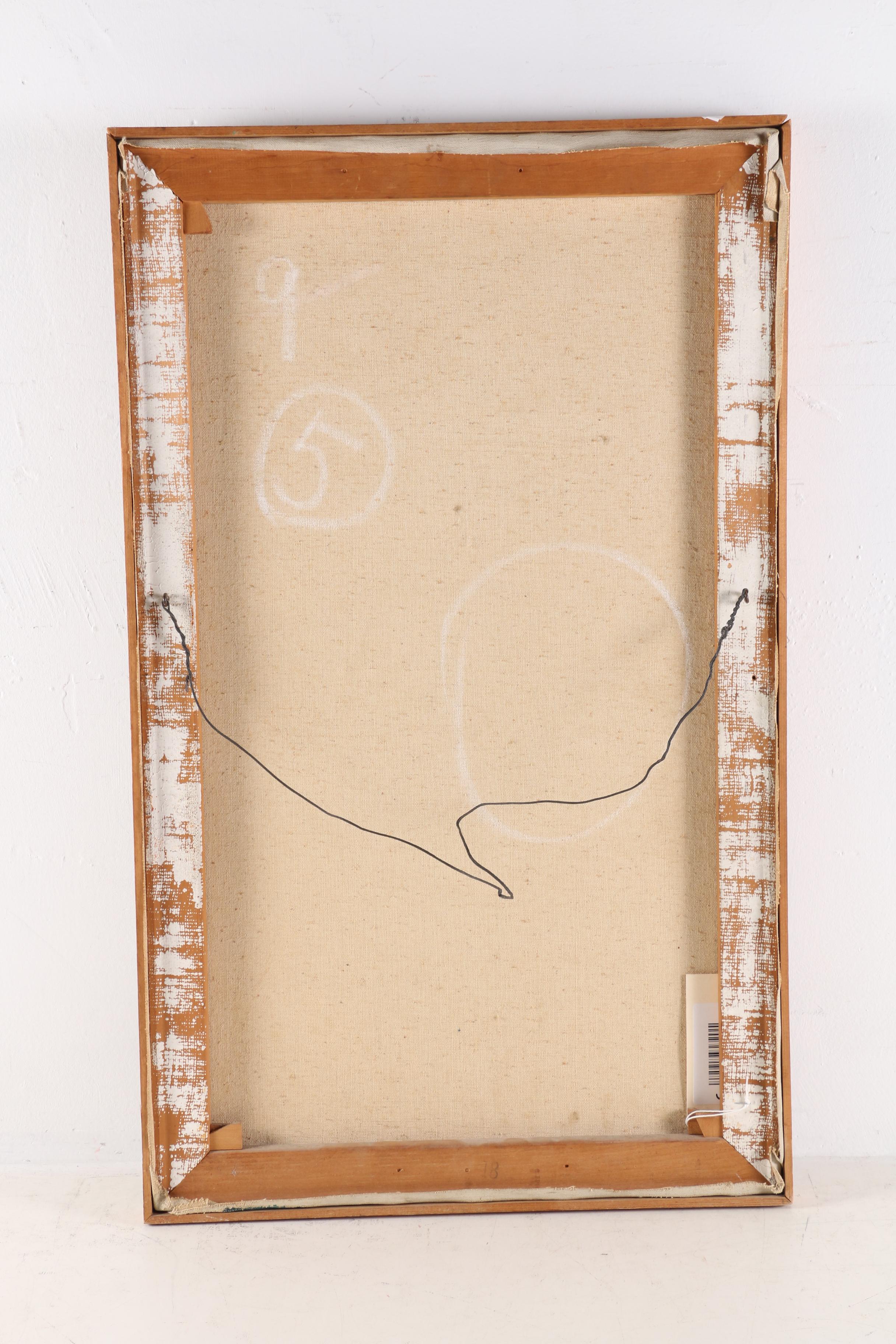 Jane Bickford Child Portrait Oil Painting, 1962