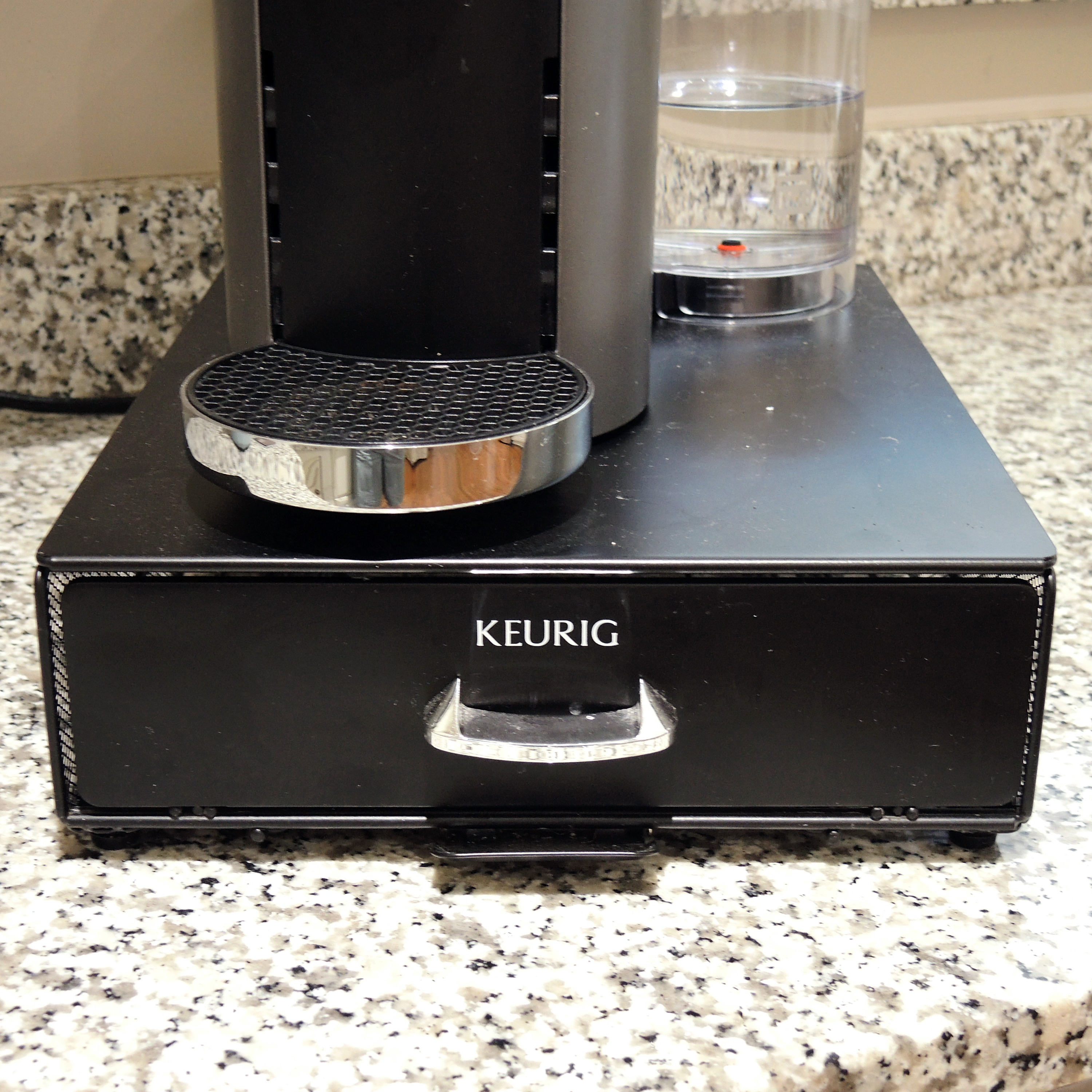 Nespresso Vertuo Plus Espresso Machine and Keurig Storage Drawer