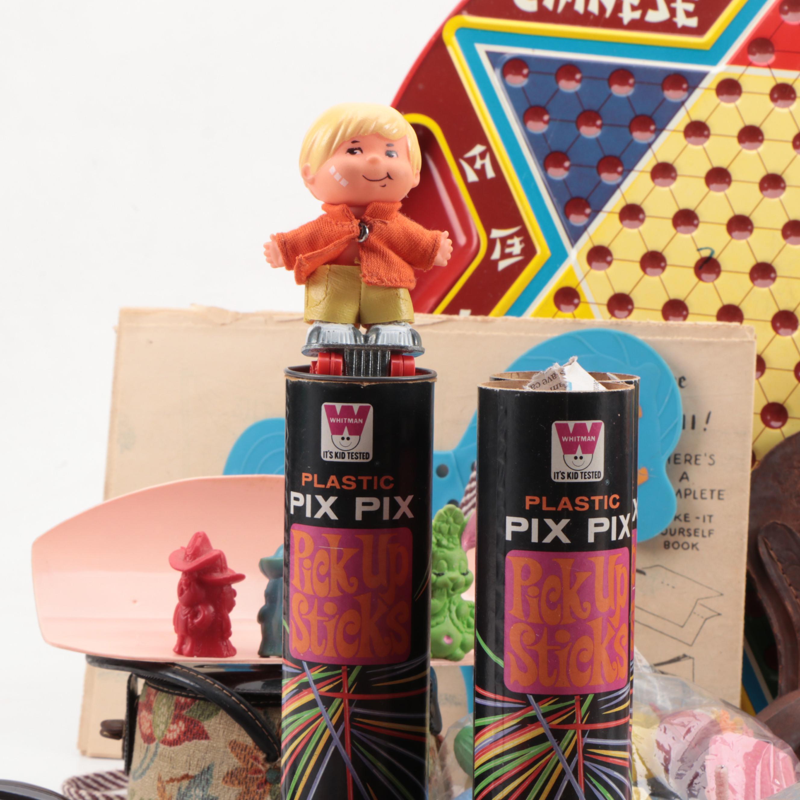 Carnival Toy Prizes, Chinese Checkers, "Snow White" Game, and More, Mid-20th C.