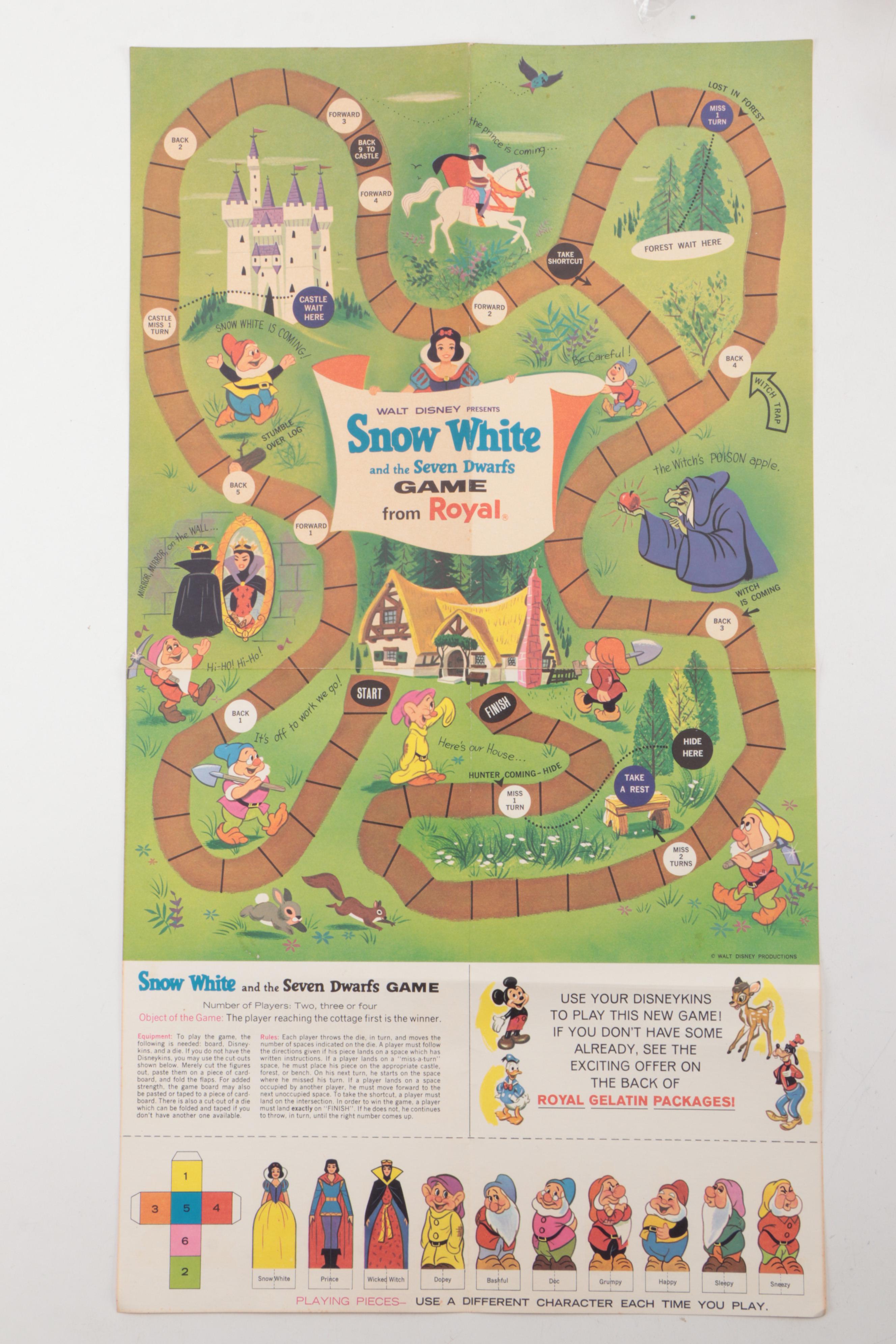 Carnival Toy Prizes, Chinese Checkers, "Snow White" Game, and More, Mid-20th C.