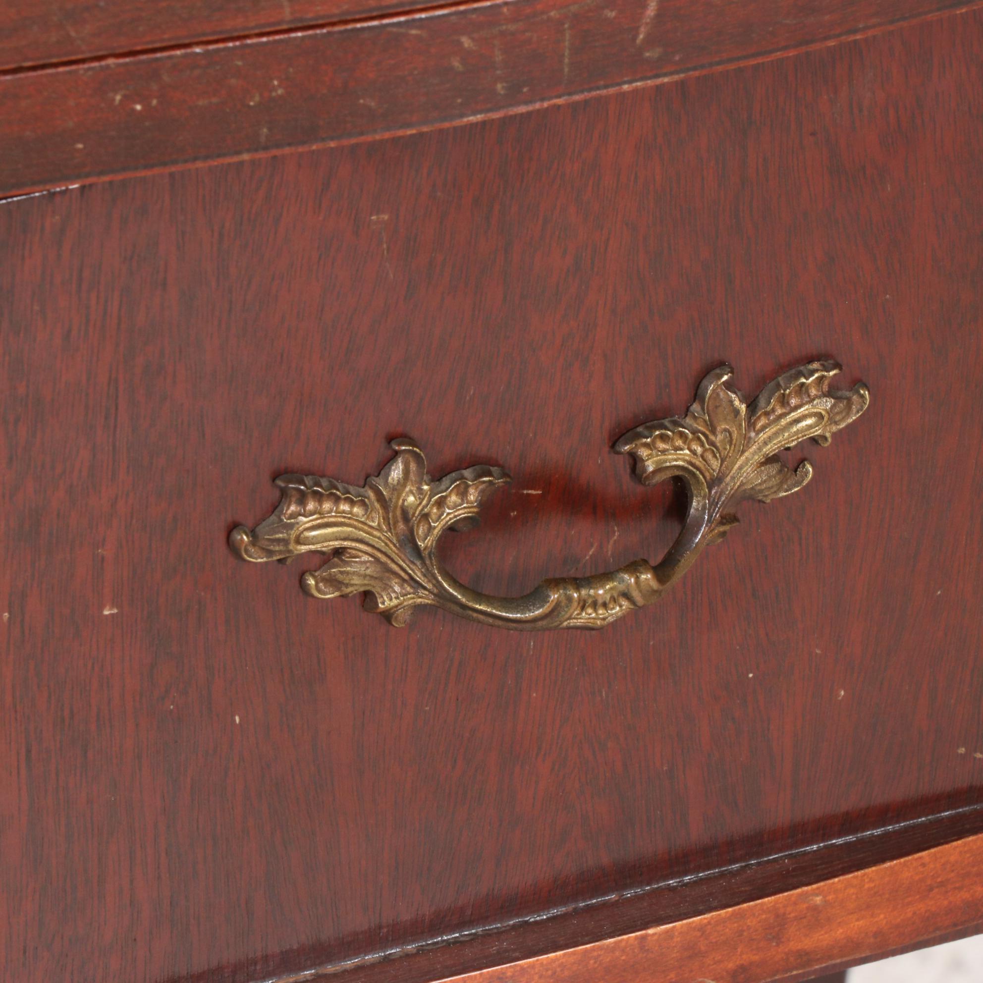 Morse Teal Metal Sewing Machine and Table, Mid-20th Century