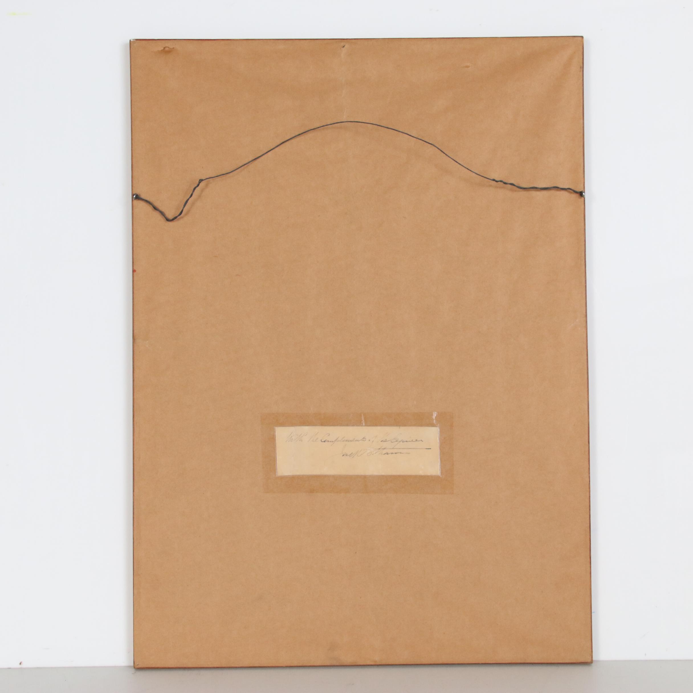 George Ashley Etching "The Golden Gate Bridge, San Francisco", 1932