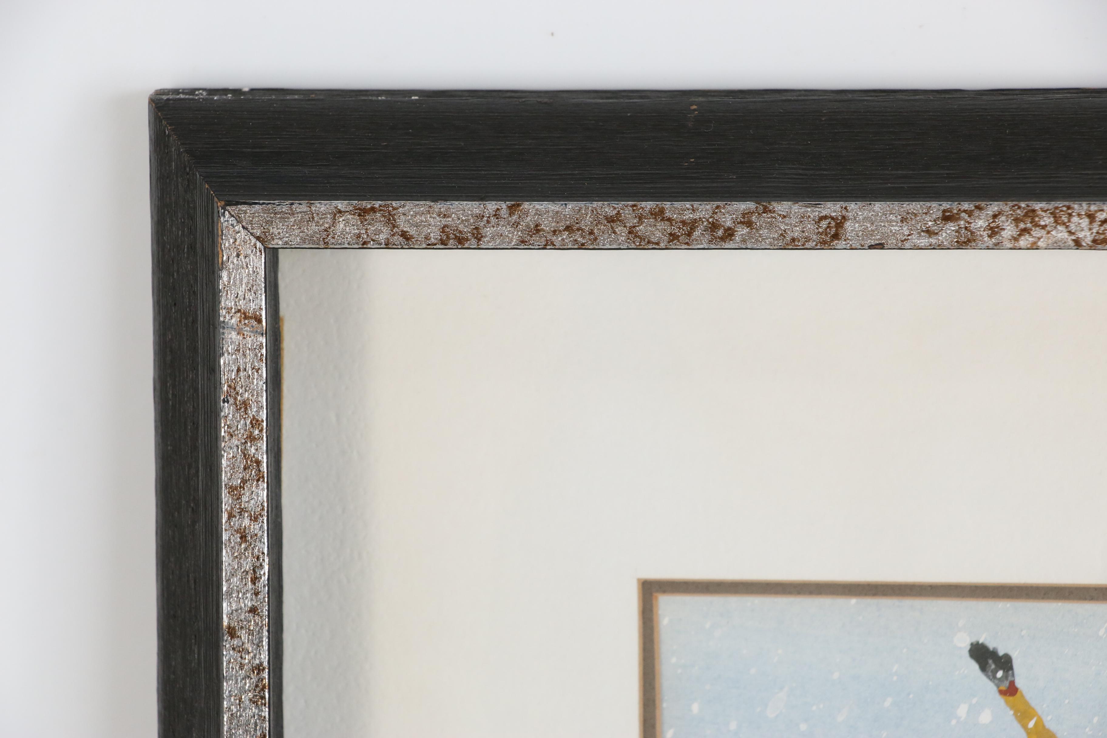 Ed Jagman Watercolor Painting "Flying Squirrel", 1970