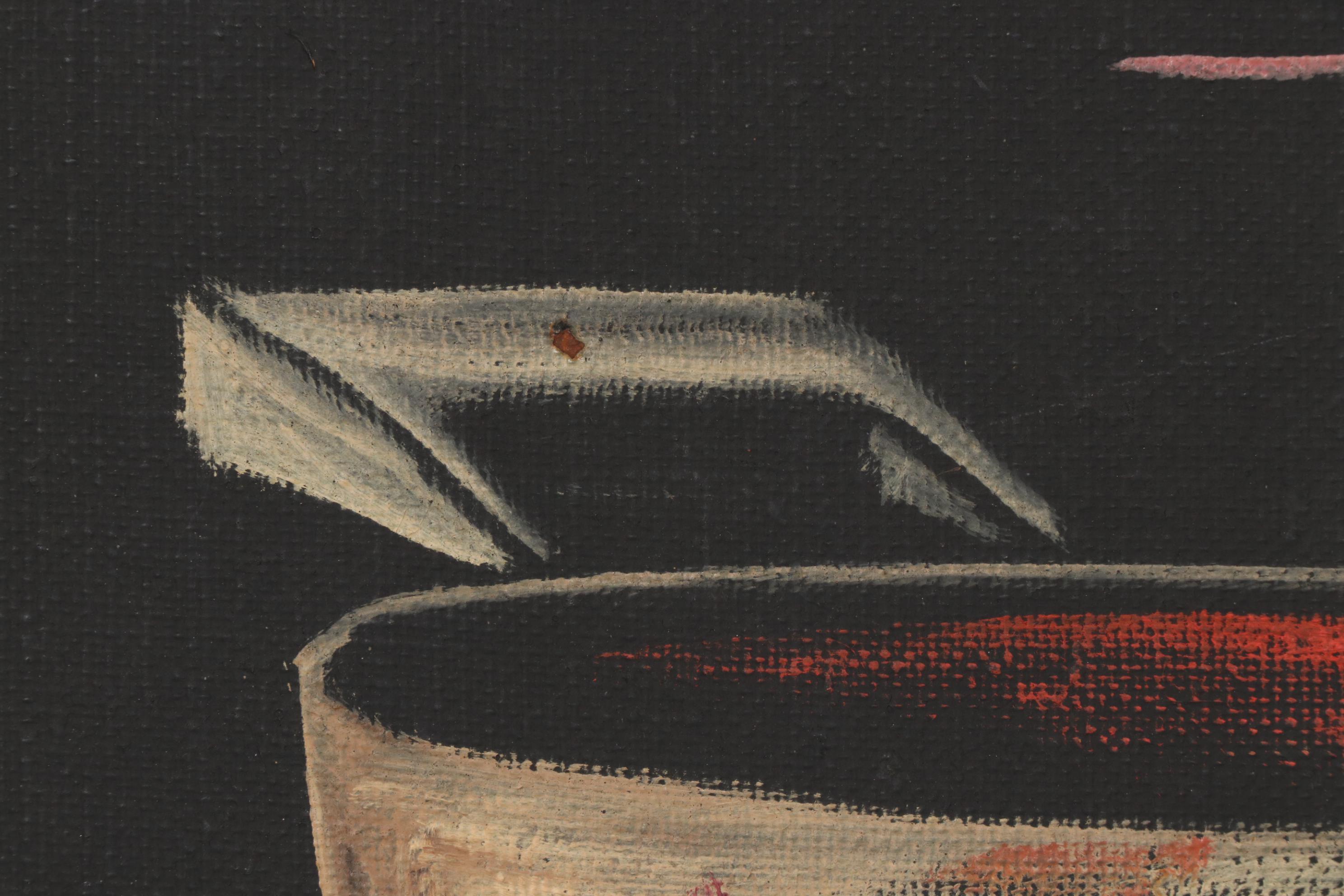 Cay-Skot Oil Painting of Still Life Composition, Mid to Late 20th Century