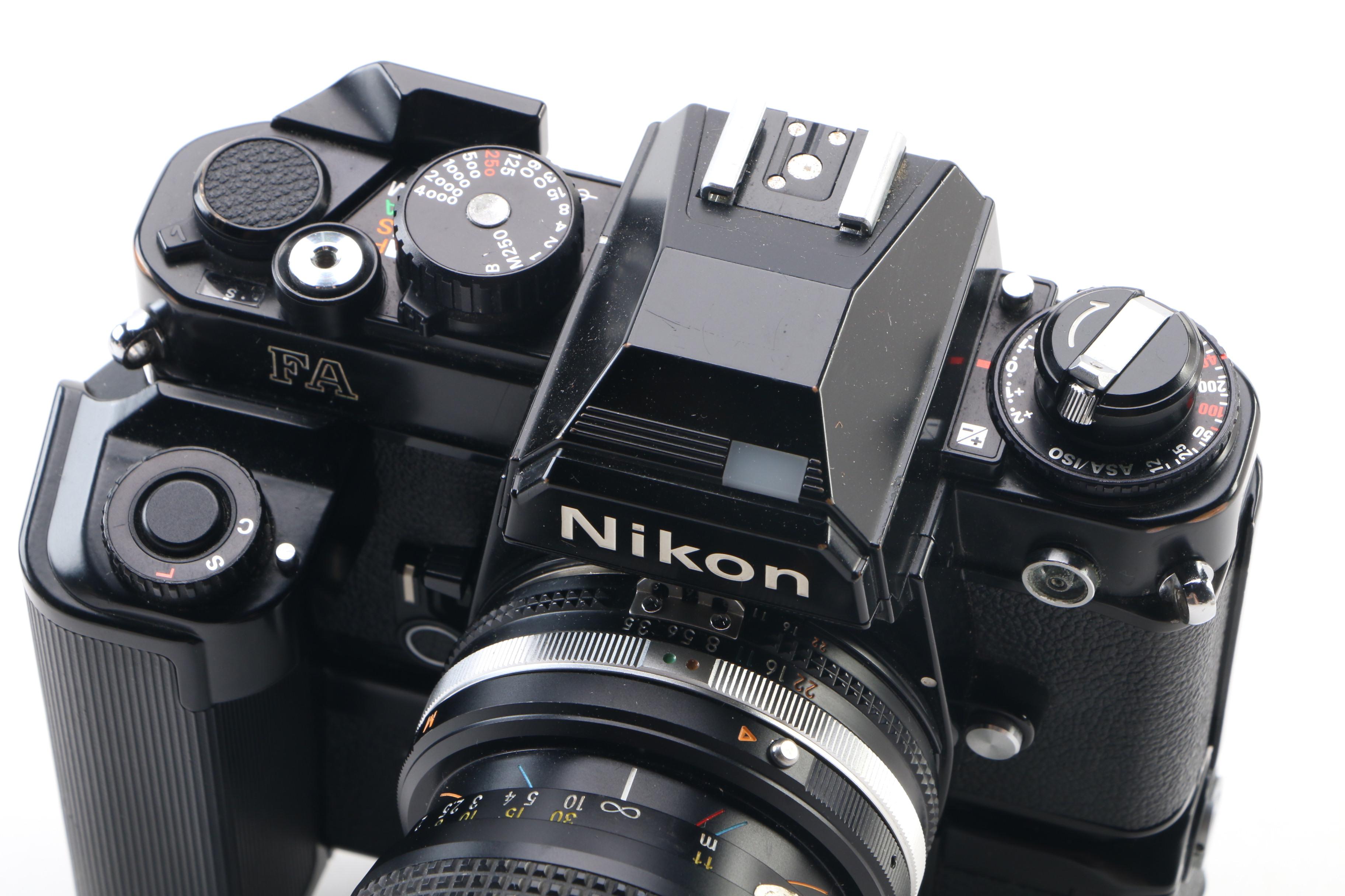 Nikon FA with MD-15 Motor Drive and 35-105mm Zoom Lens