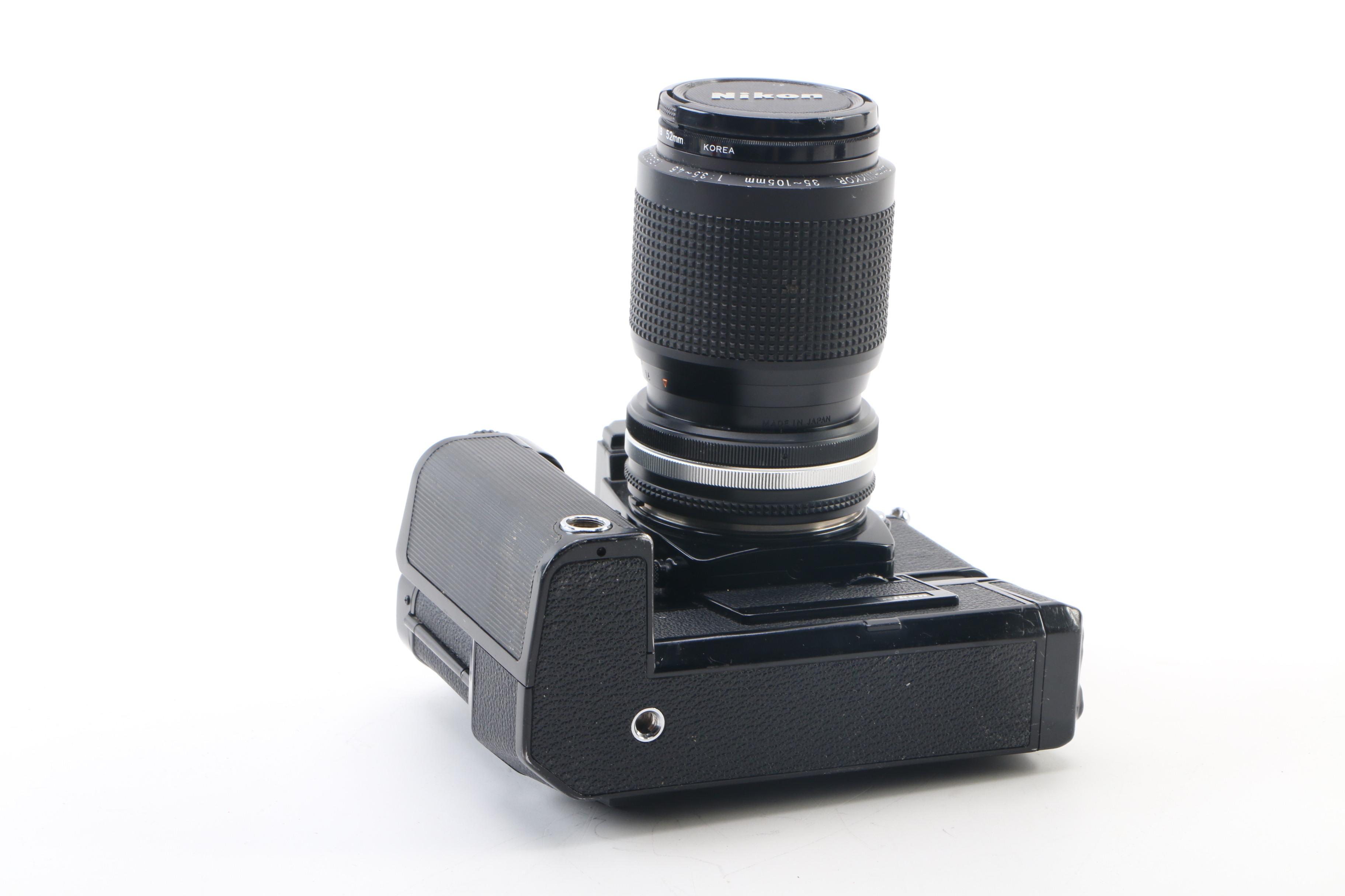 Nikon FA with MD-15 Motor Drive and 35-105mm Zoom Lens